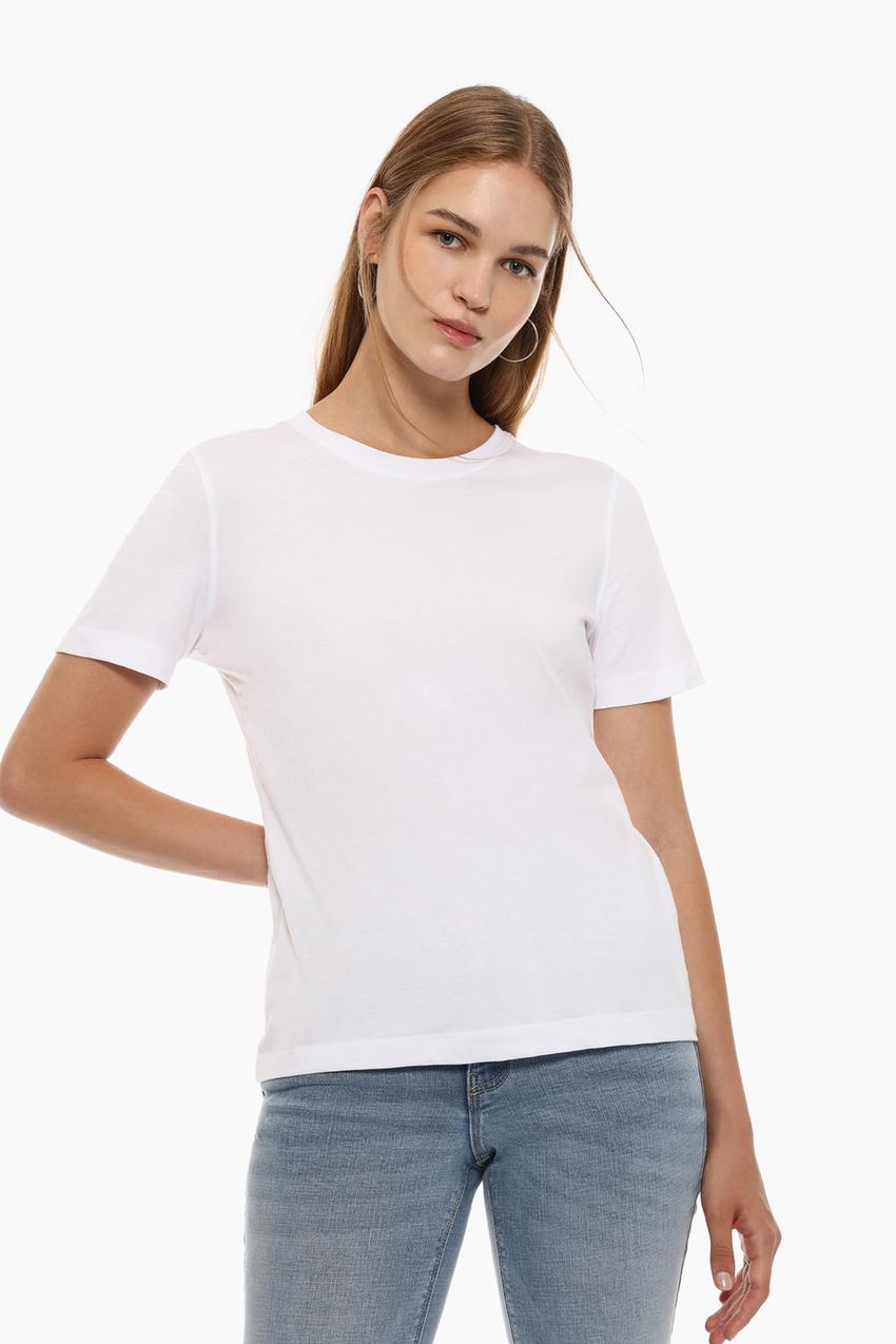 Shirt Playera Blanca Lisa Blusa Camisetas Punto Blanco Playera