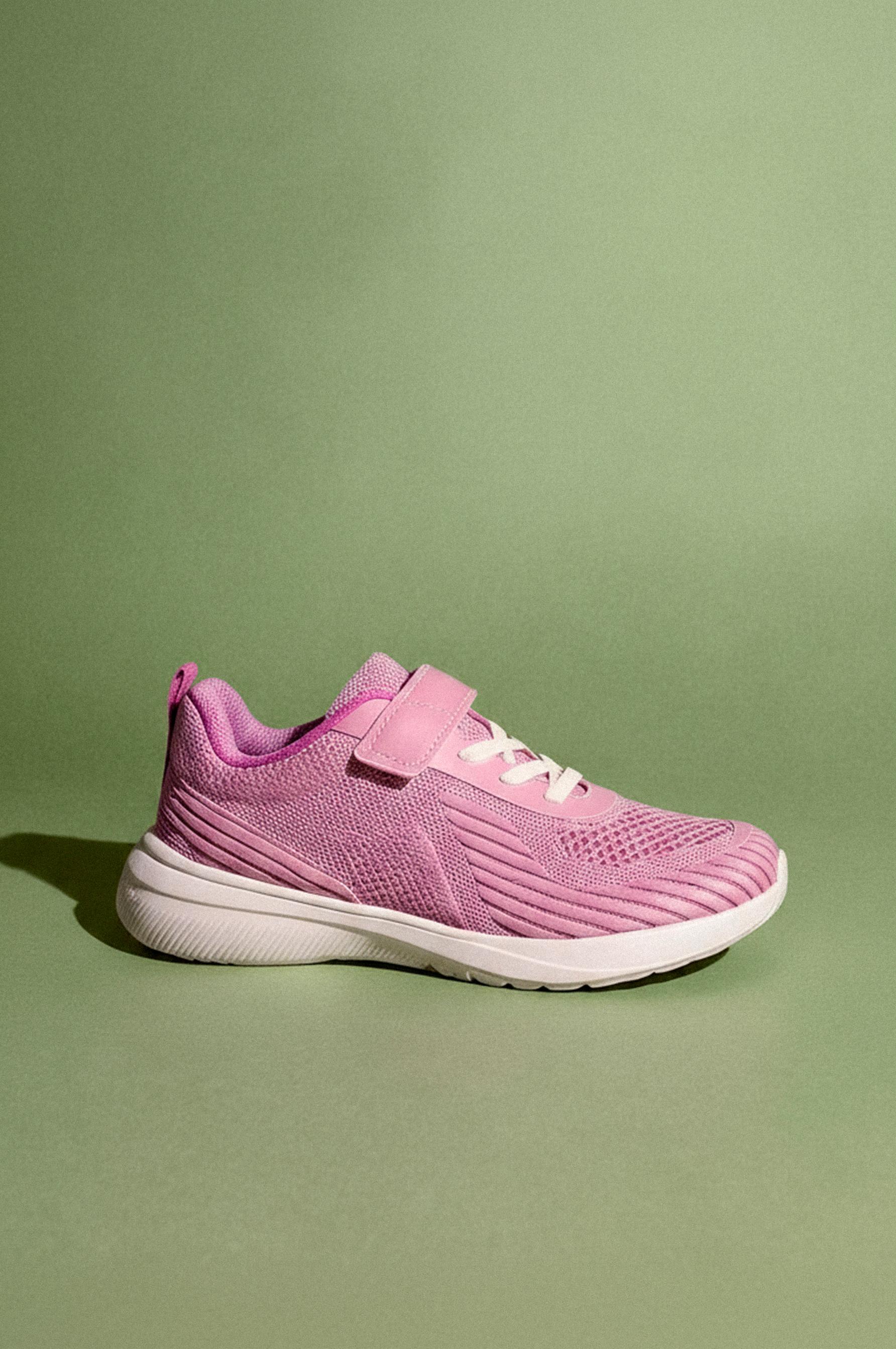 Woven sports shoe — PALE PINK