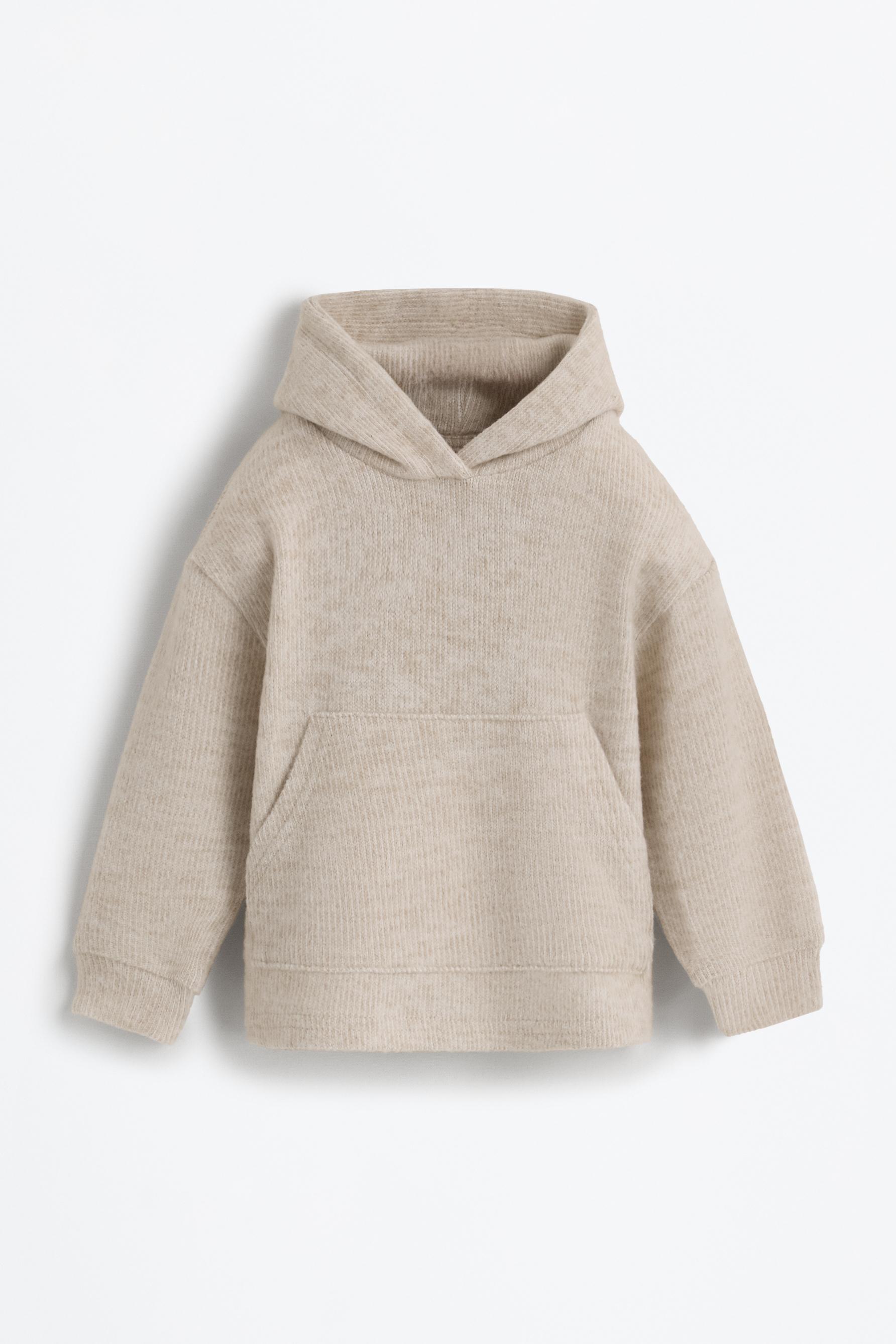 Sudadera capucha punto cortado