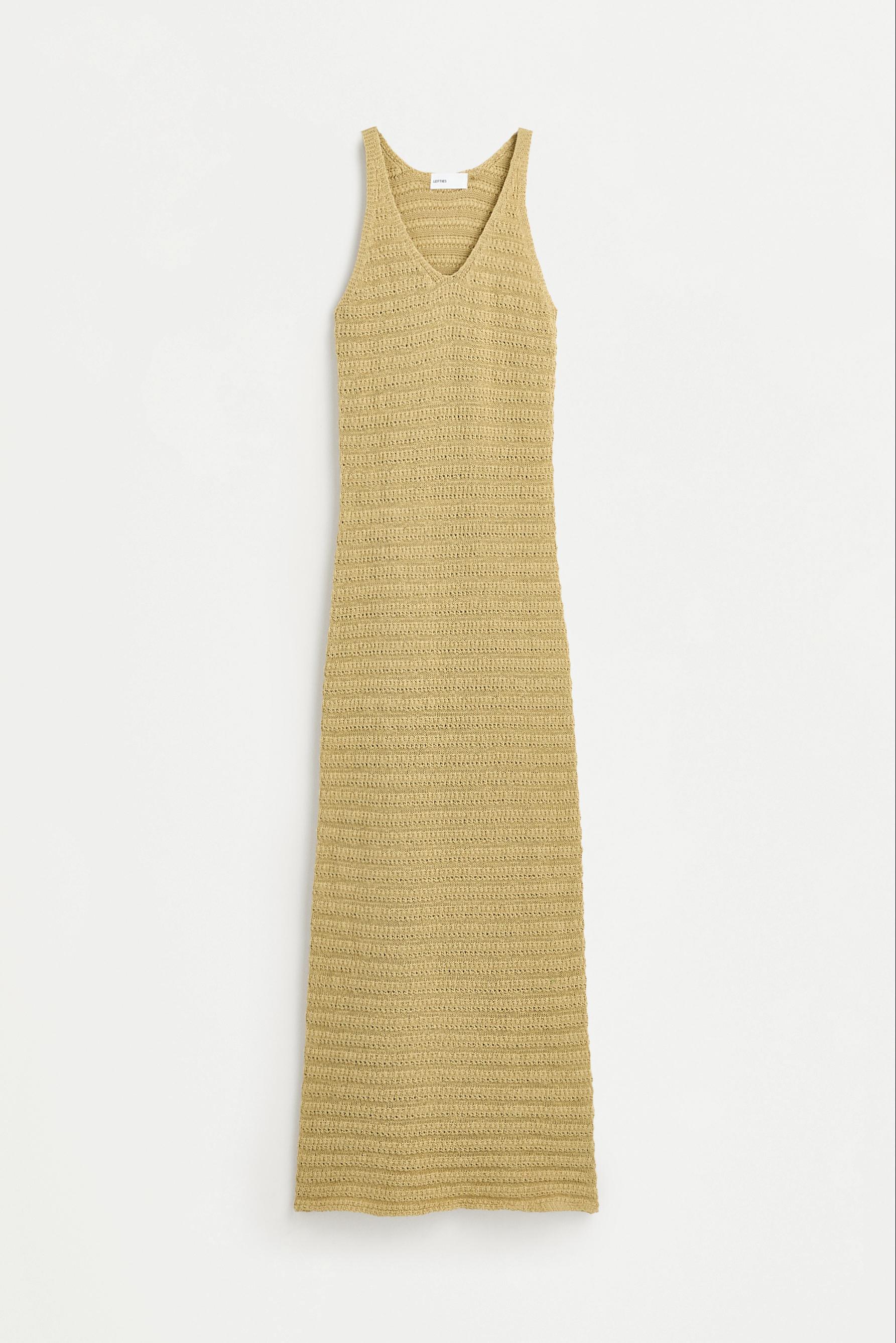 Knit midi dress — PALE GREEN