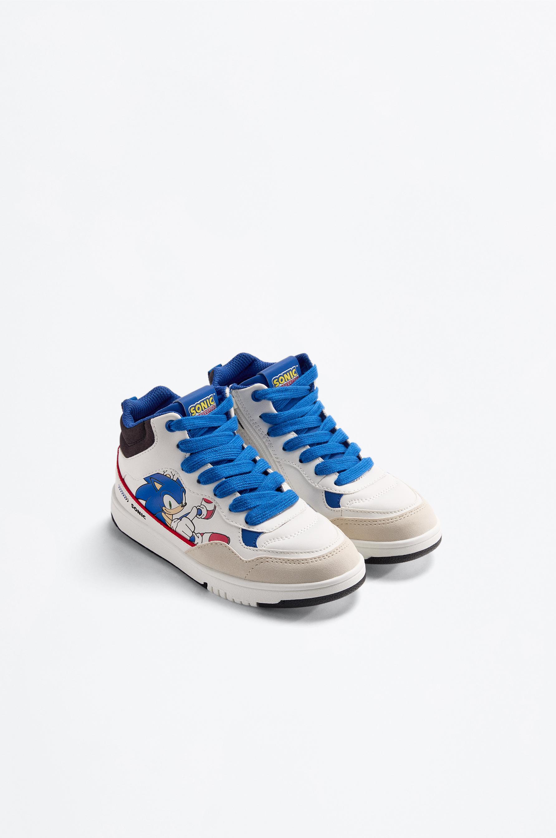 SONIC™ | SEGA Basketball Ankle Sneaker — WHITE