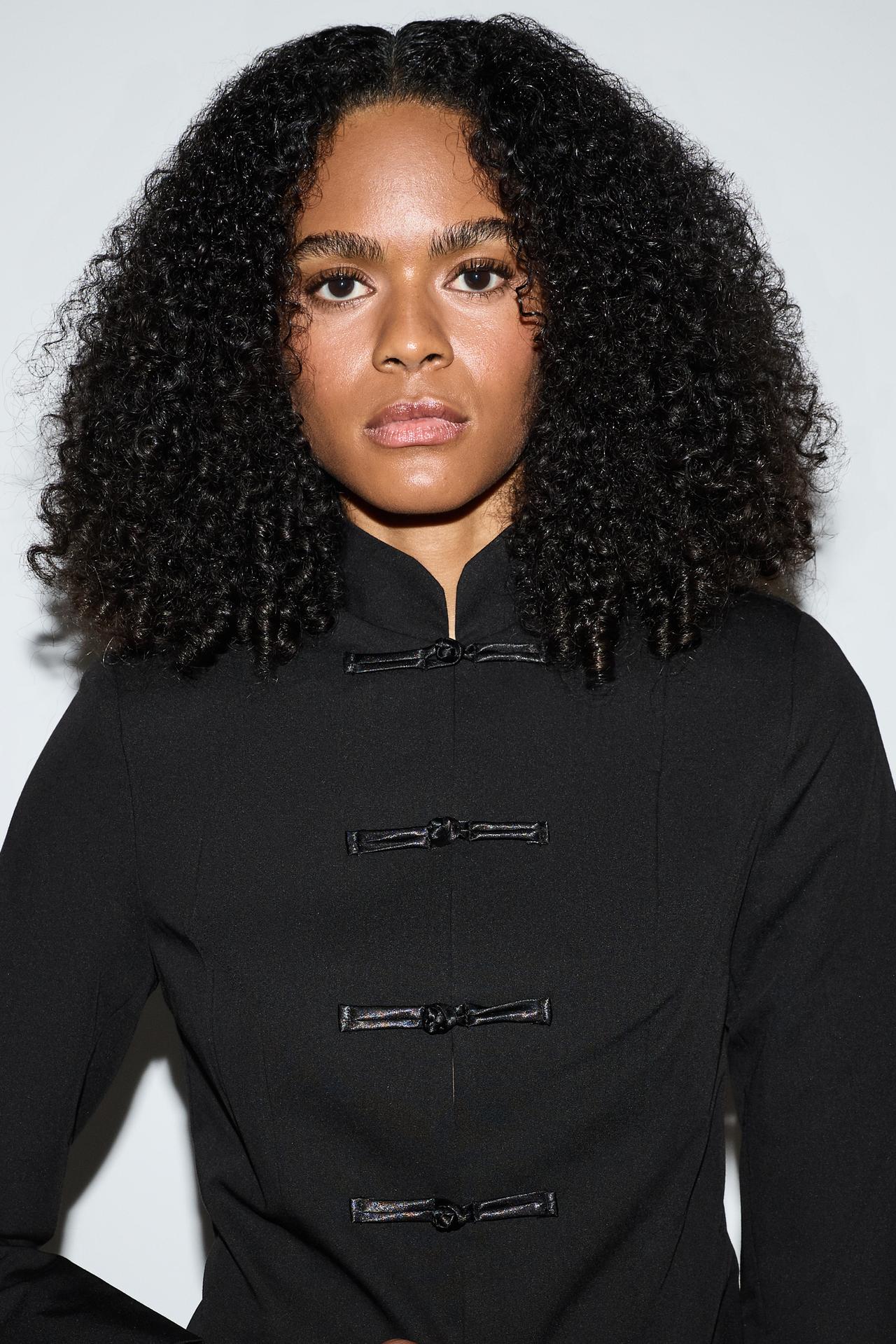 Toggle blazer — BLACK