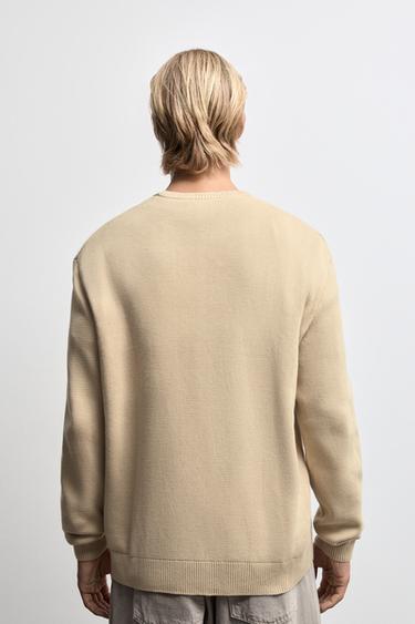 Compact knit sweater — SAND 4