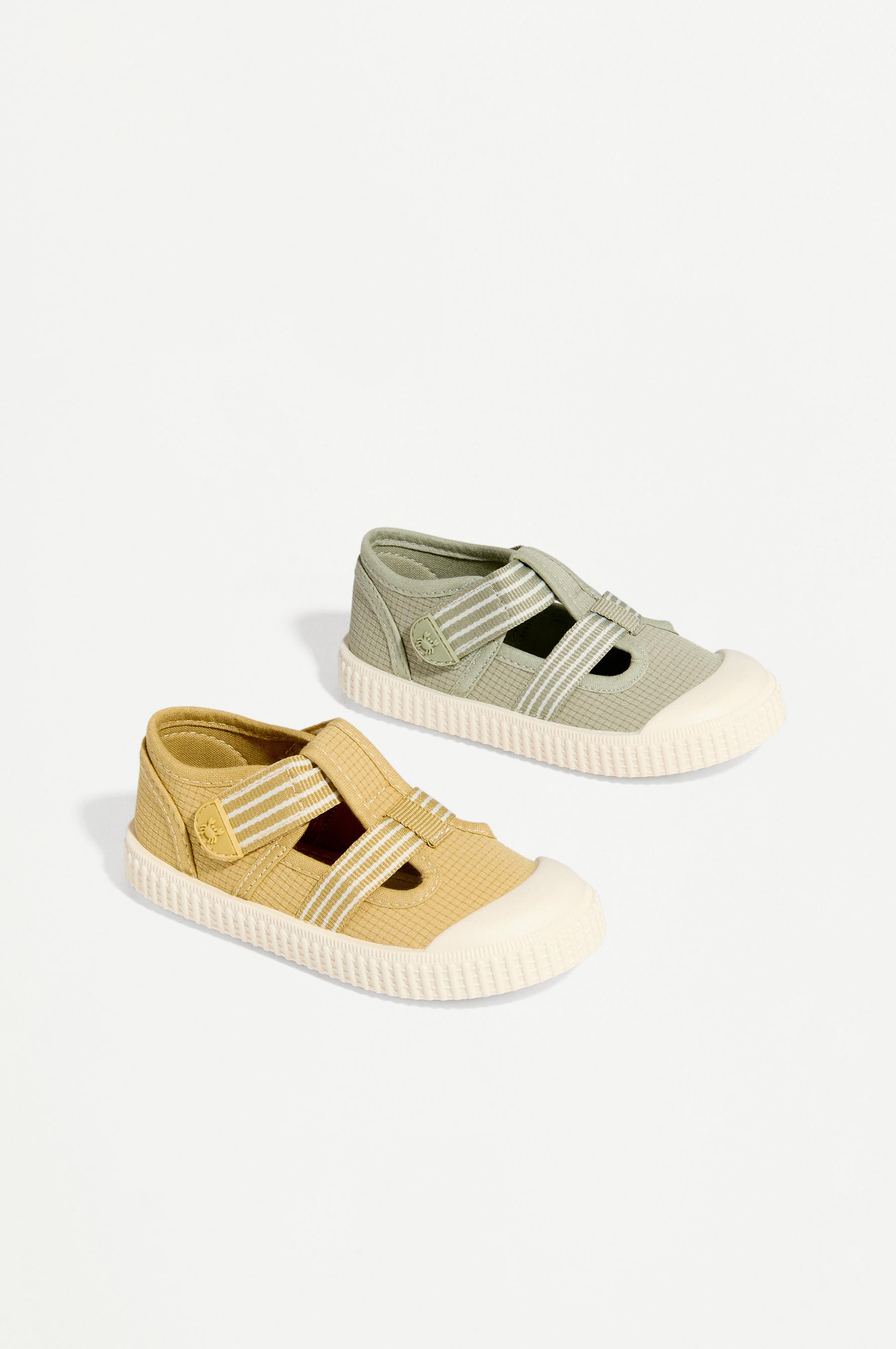 BAREFOOT FABRIC SNEAKER — MUSTARD