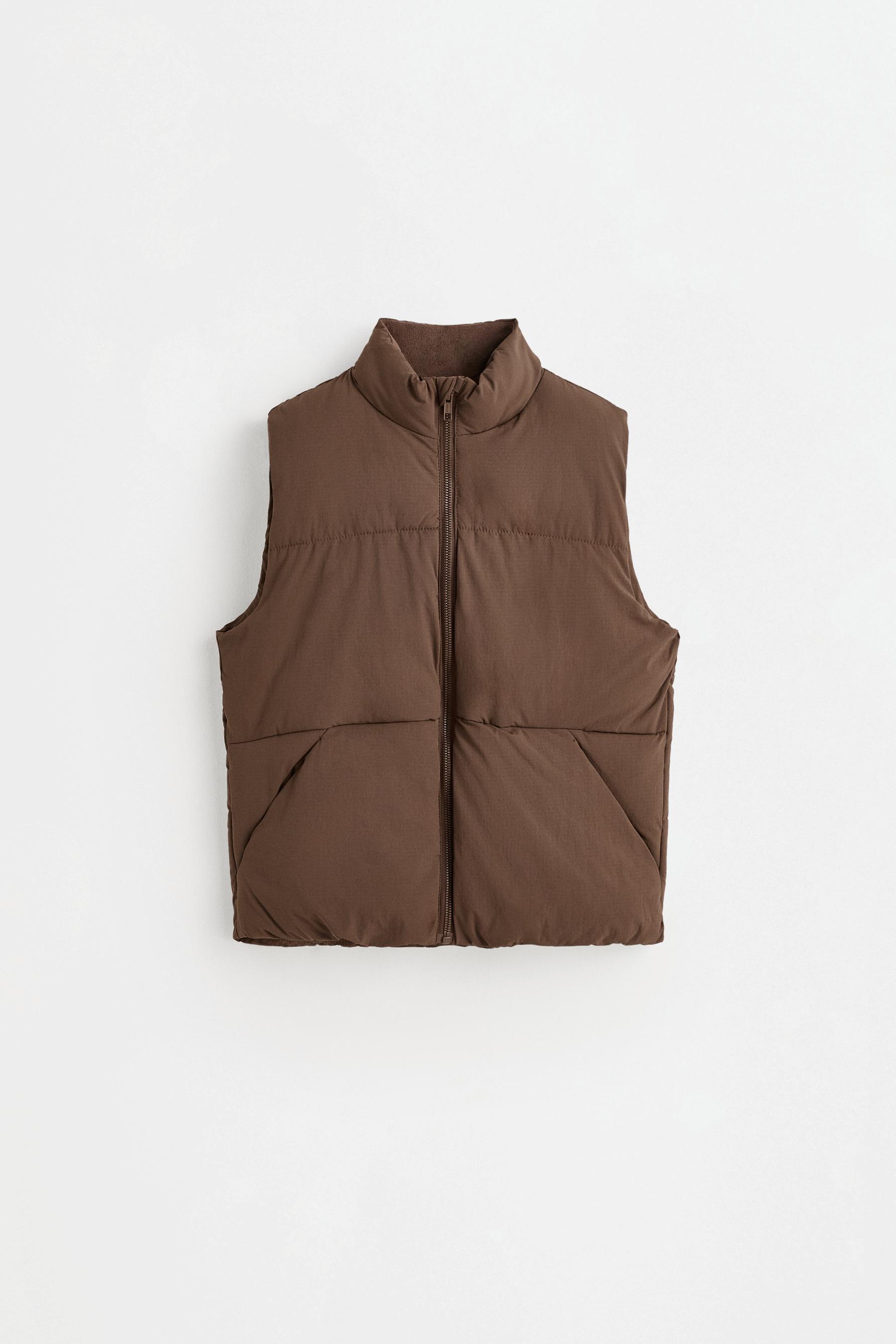 Quilted gilet — BROWN