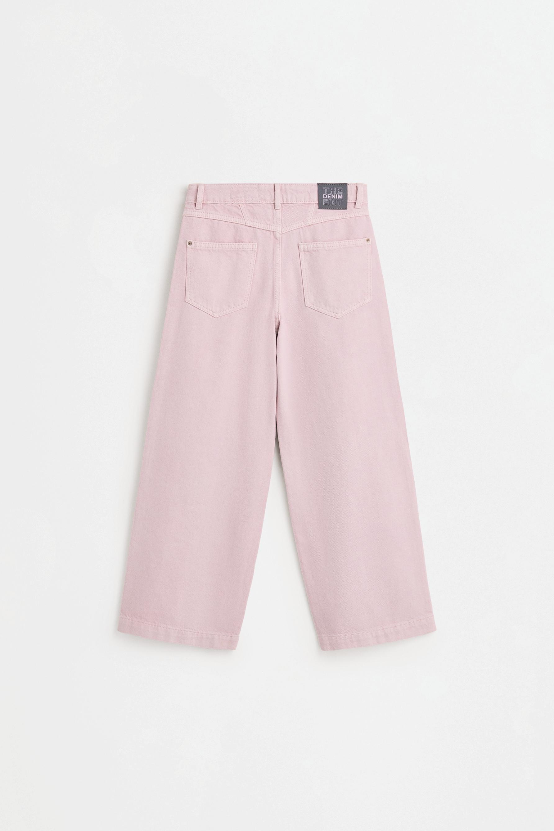 Wide-leg jeans with rhinestones — MAUVE
