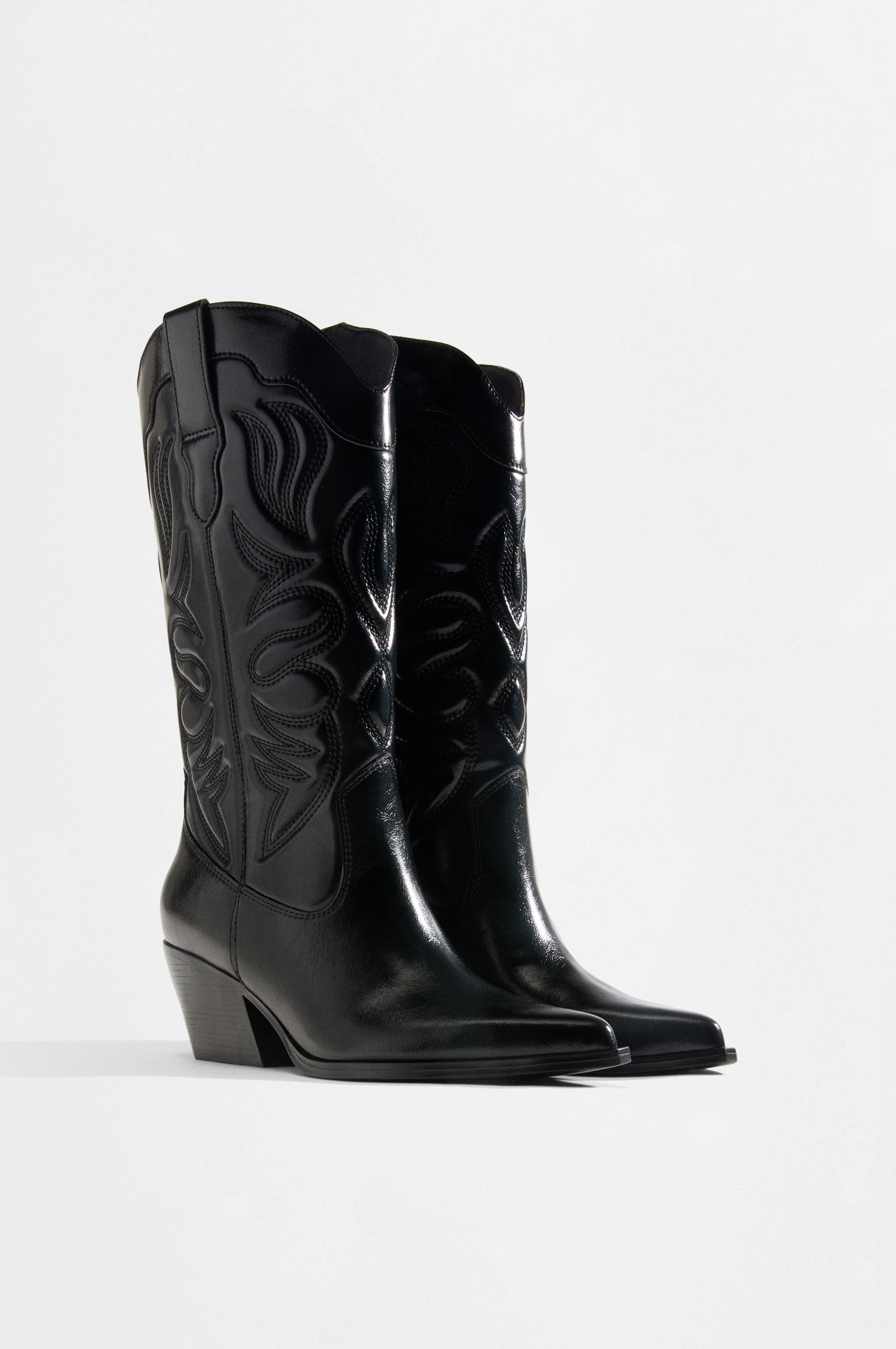 Cowboy boot — BLACK