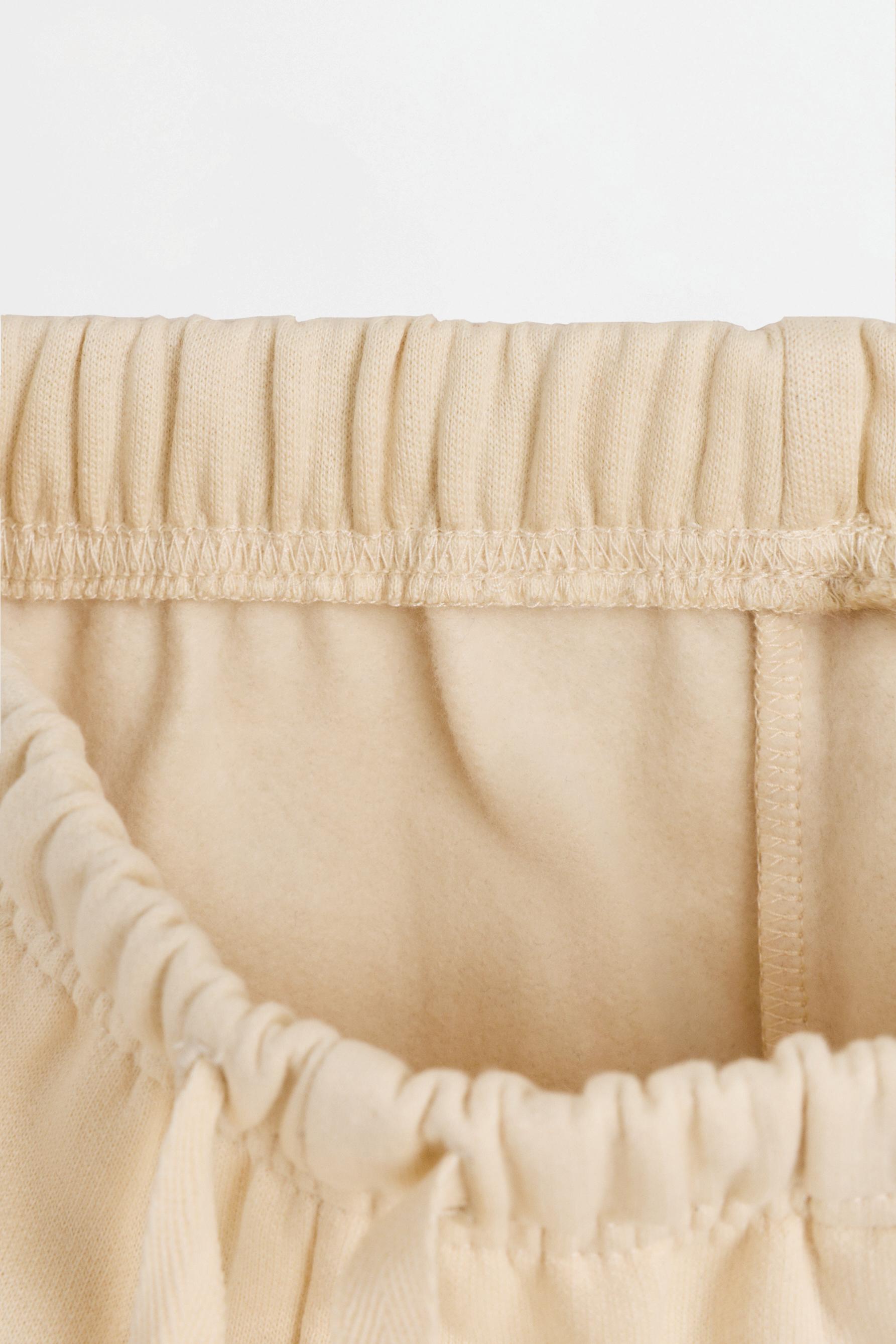 Pack of 2 contrast plush trousers — BURGUNDY