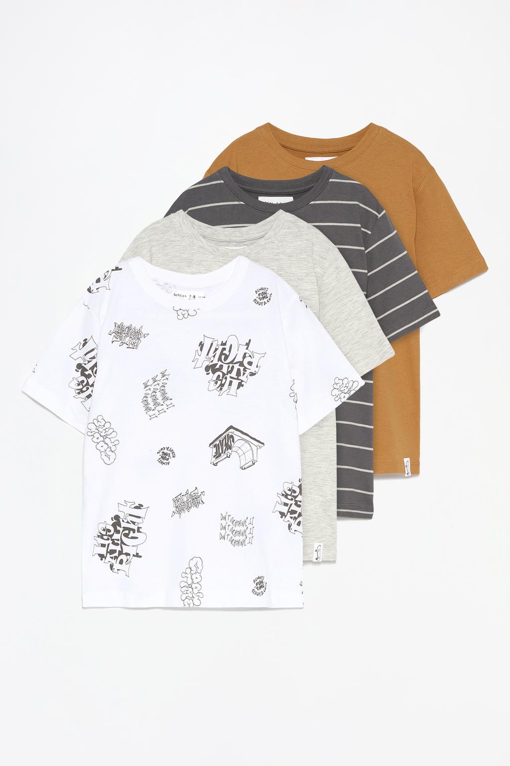 4-pack of contrast T-shirts