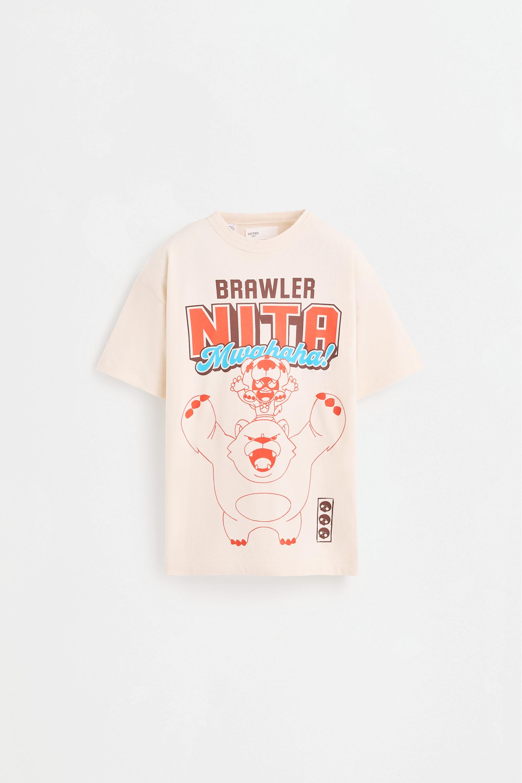 Nita Brawl Stars ©Supercell Oy T-shirt — ECRU