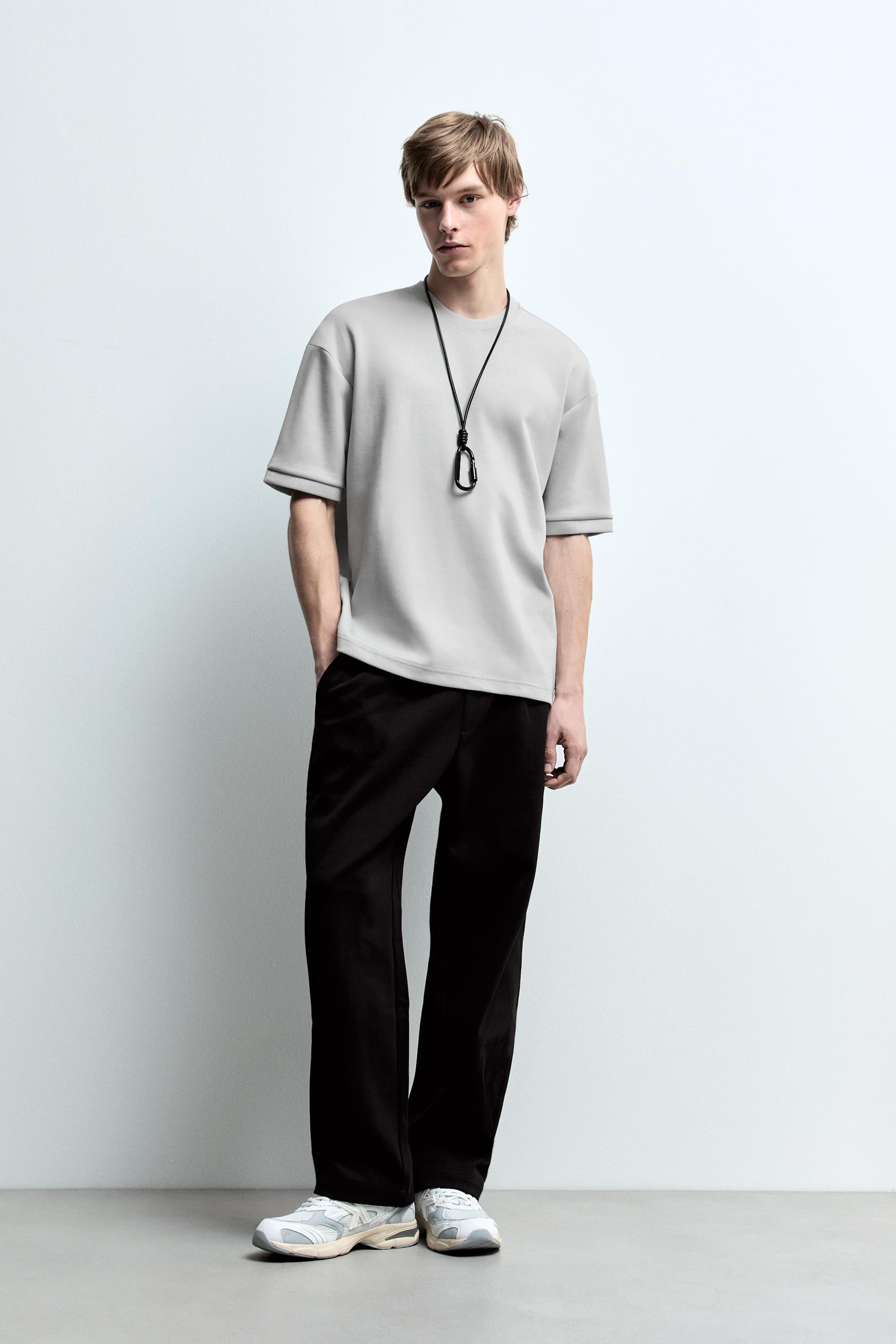 Heavy interlock T-shirt — PALE BLUE