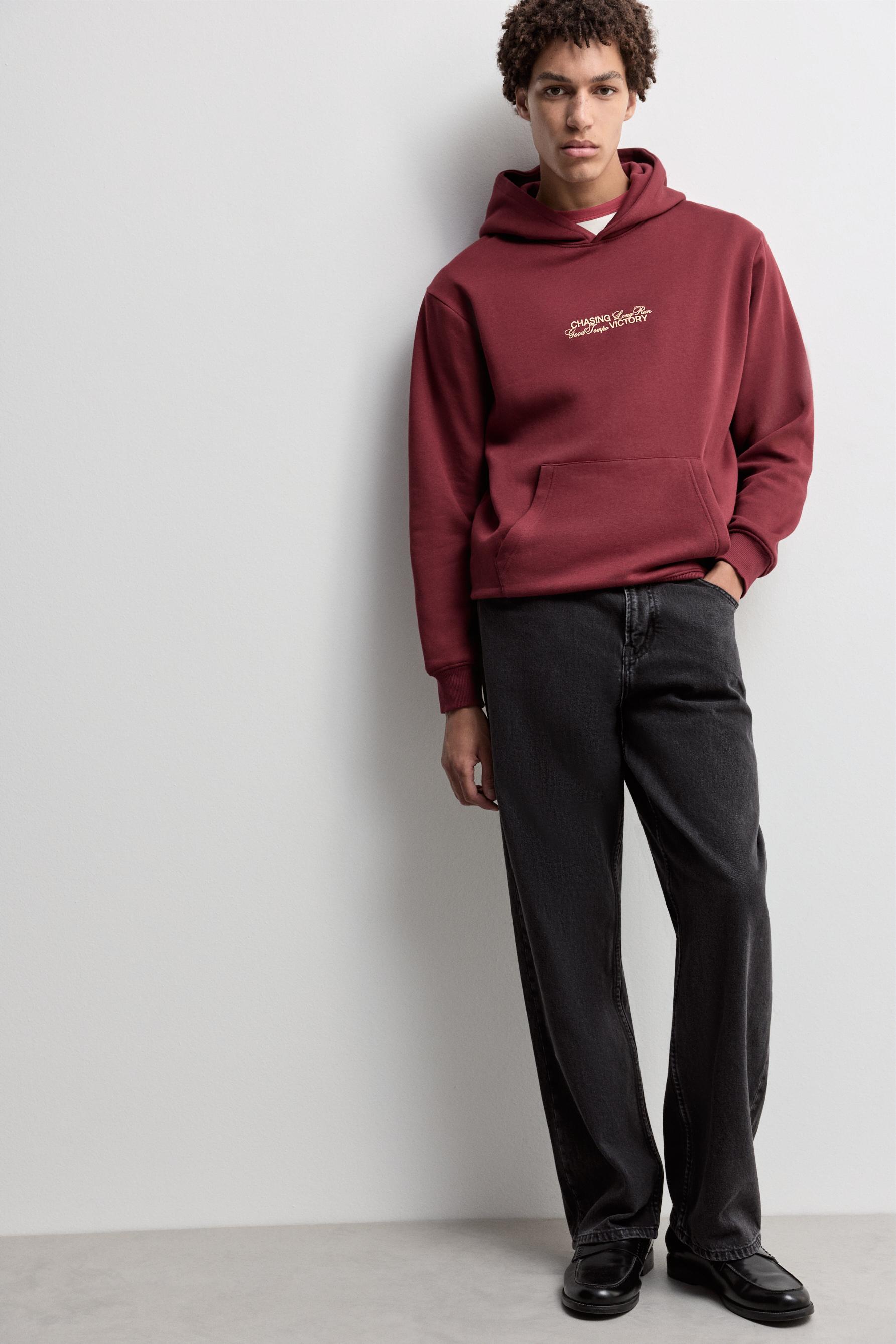 Printed sweatshirt — CHOCOLATE