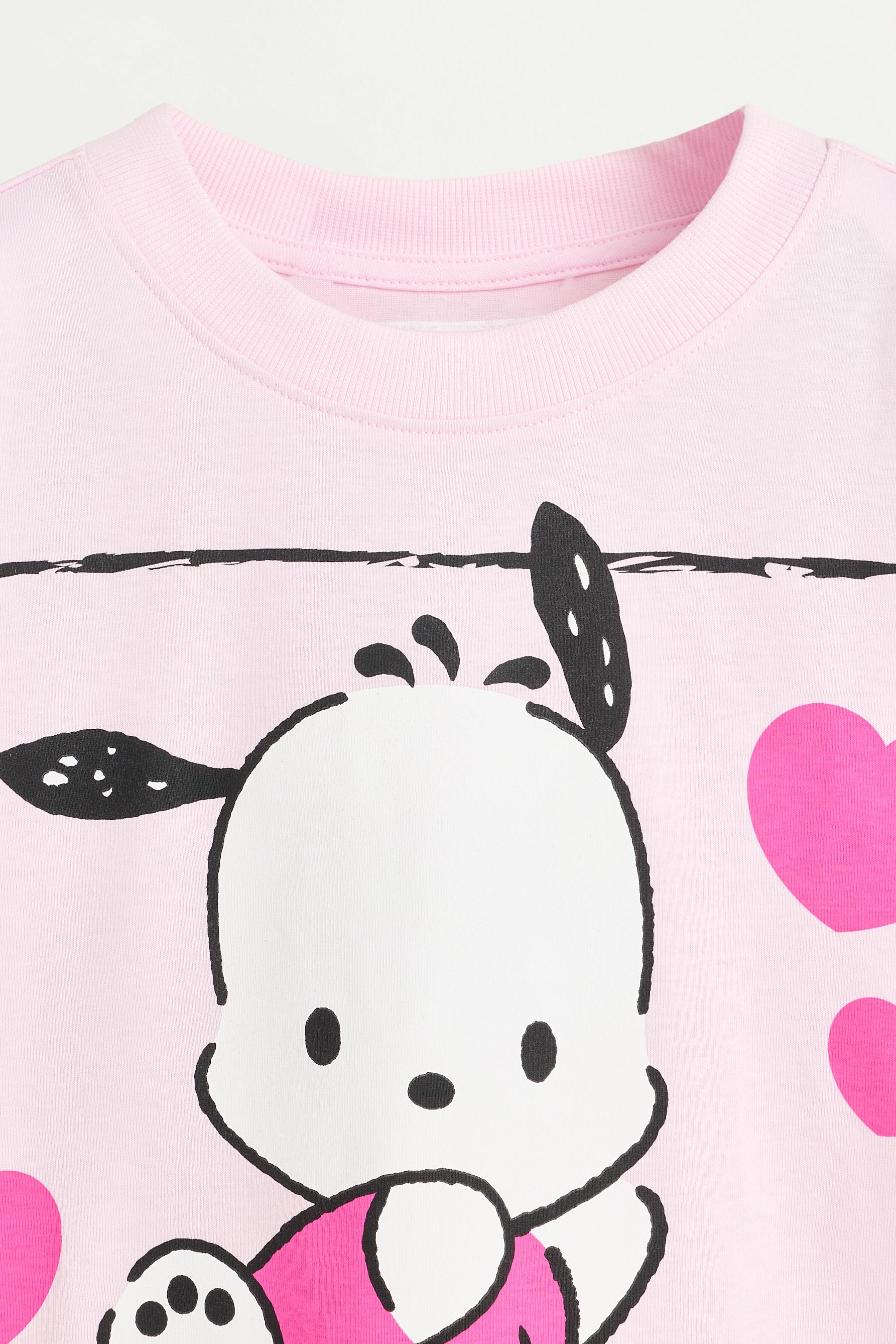 Pochacco ©SANRIO T-shirt and cycling leggings set — PALE PINK