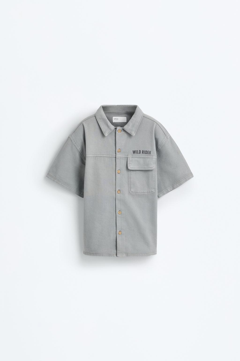Denim worker shirt