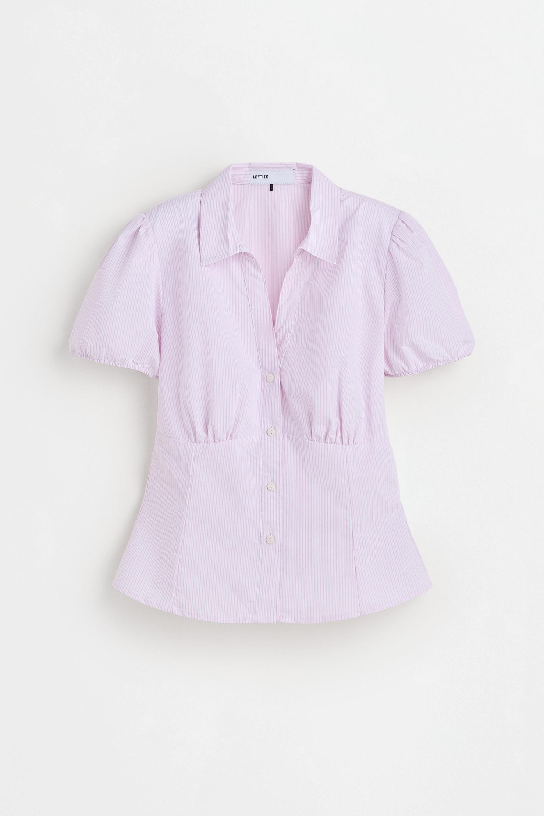 Poplin shirt — PINK/WHITE