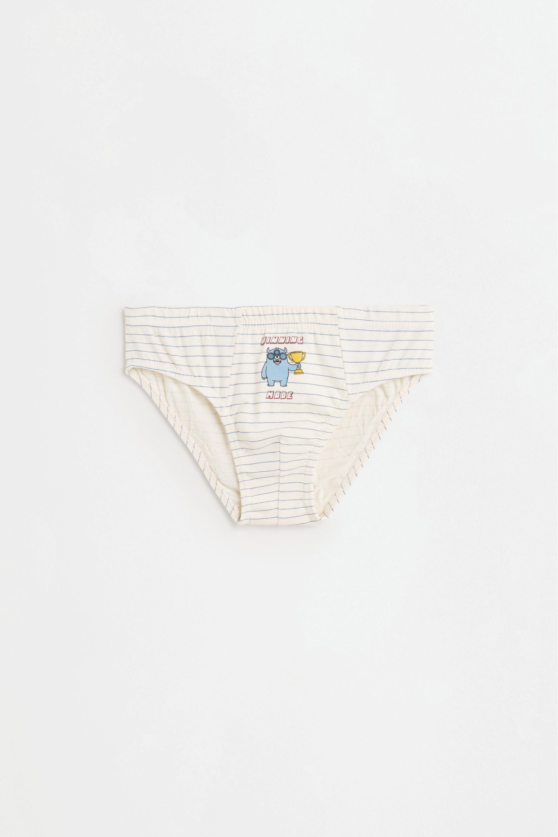 7-Pack Monster Briefs — ECRU/GREEN