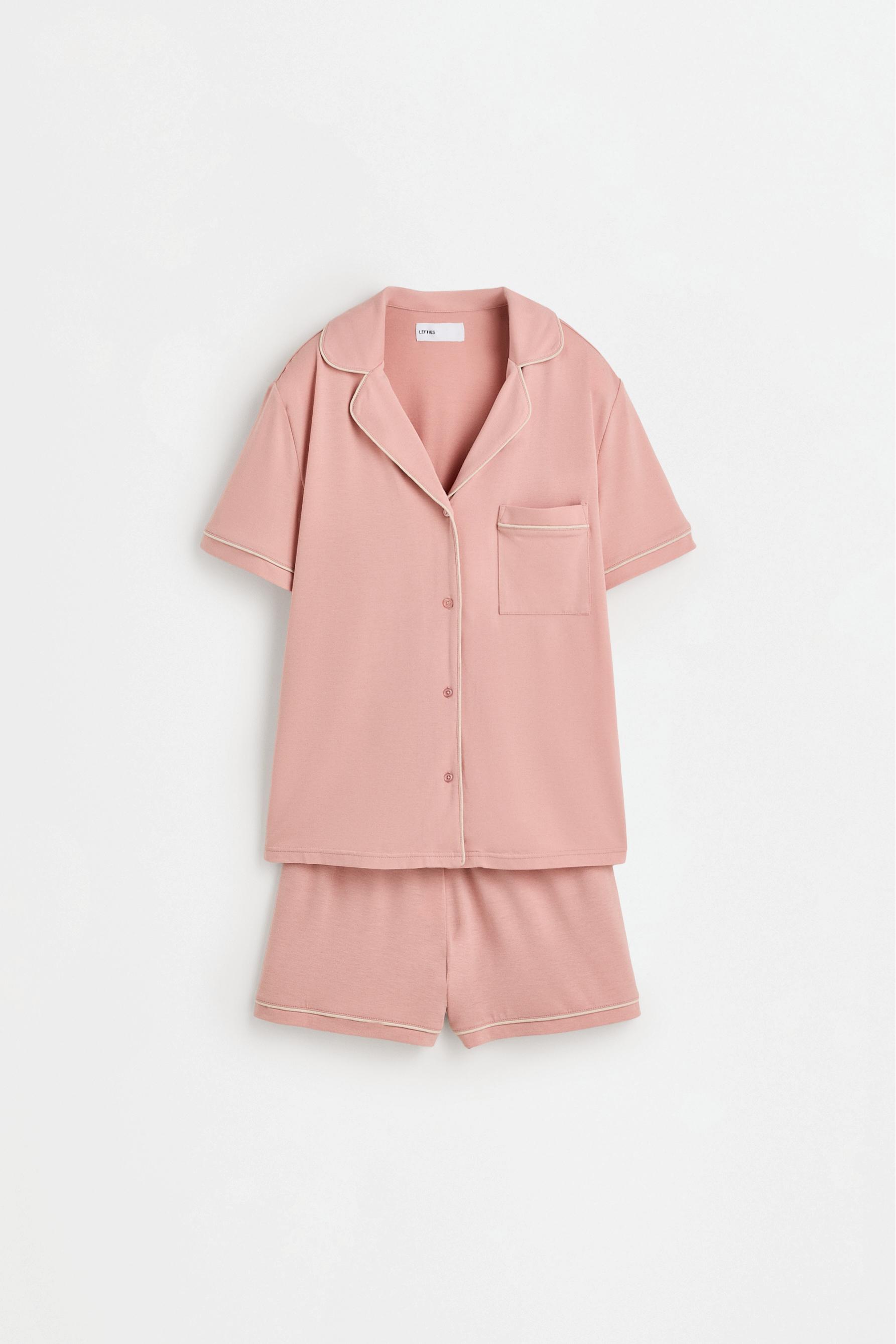 Short shirt-style pyjamas — PASTEL PINK