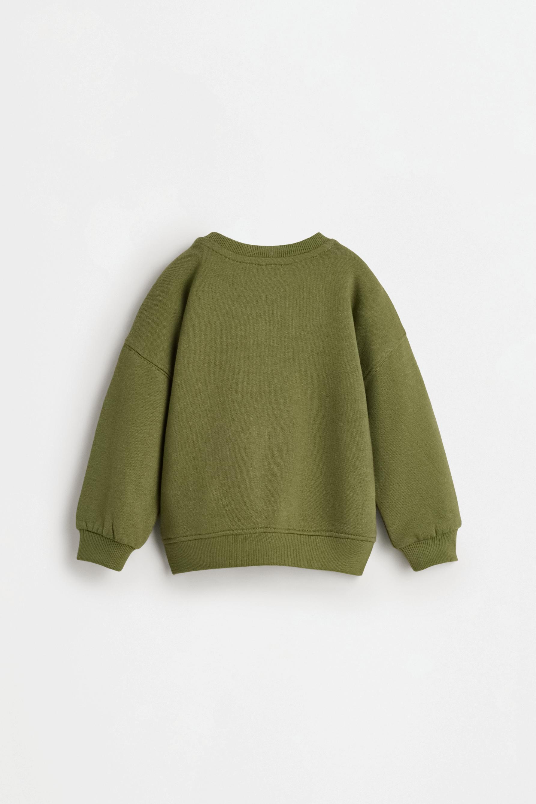 Plush sweatshirt and trousers co-ord — DARK KHAKI