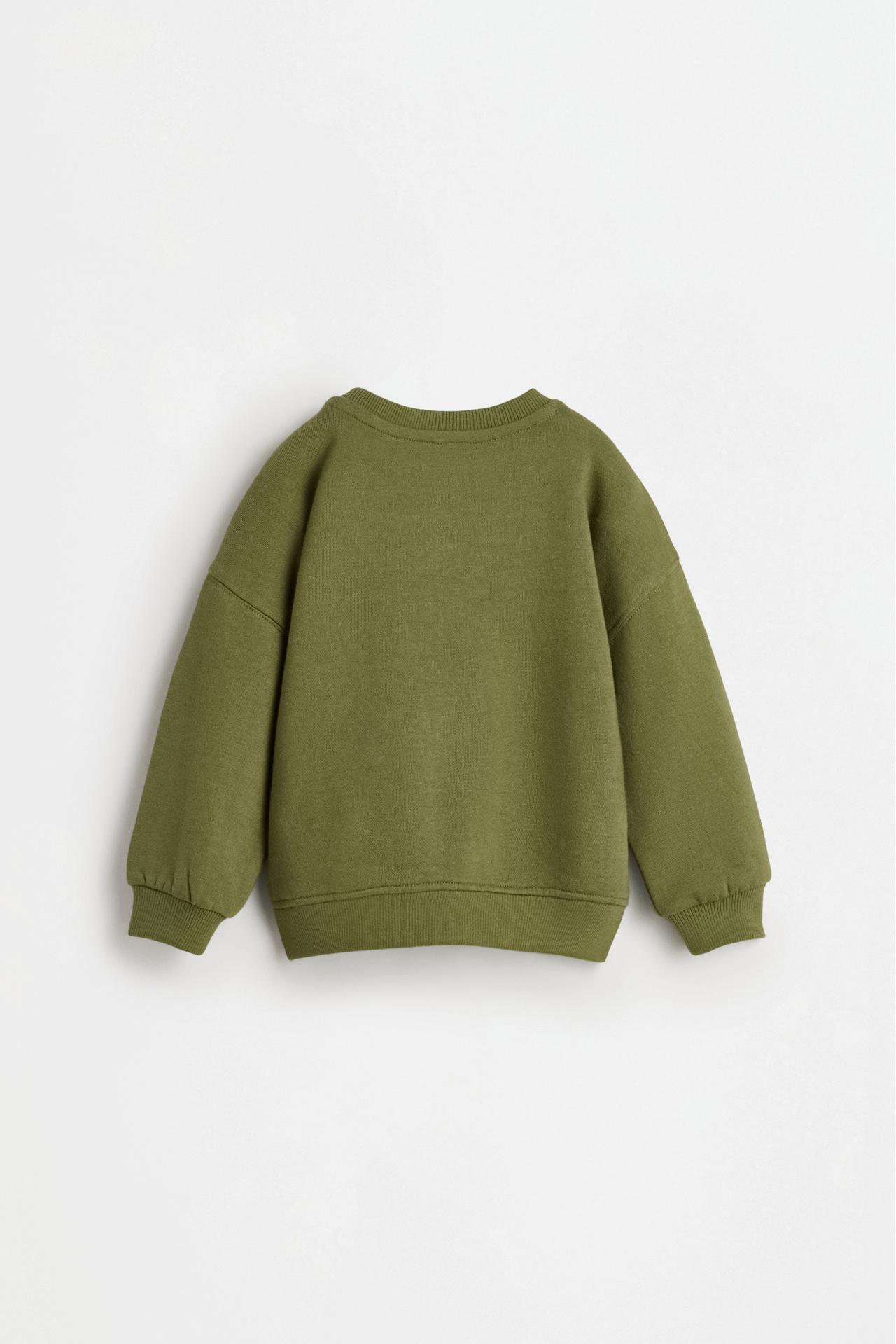 Plush sweatshirt and trousers co-ord — DARK KHAKI