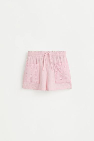 Double gauze shorts with pockets — PINK 1