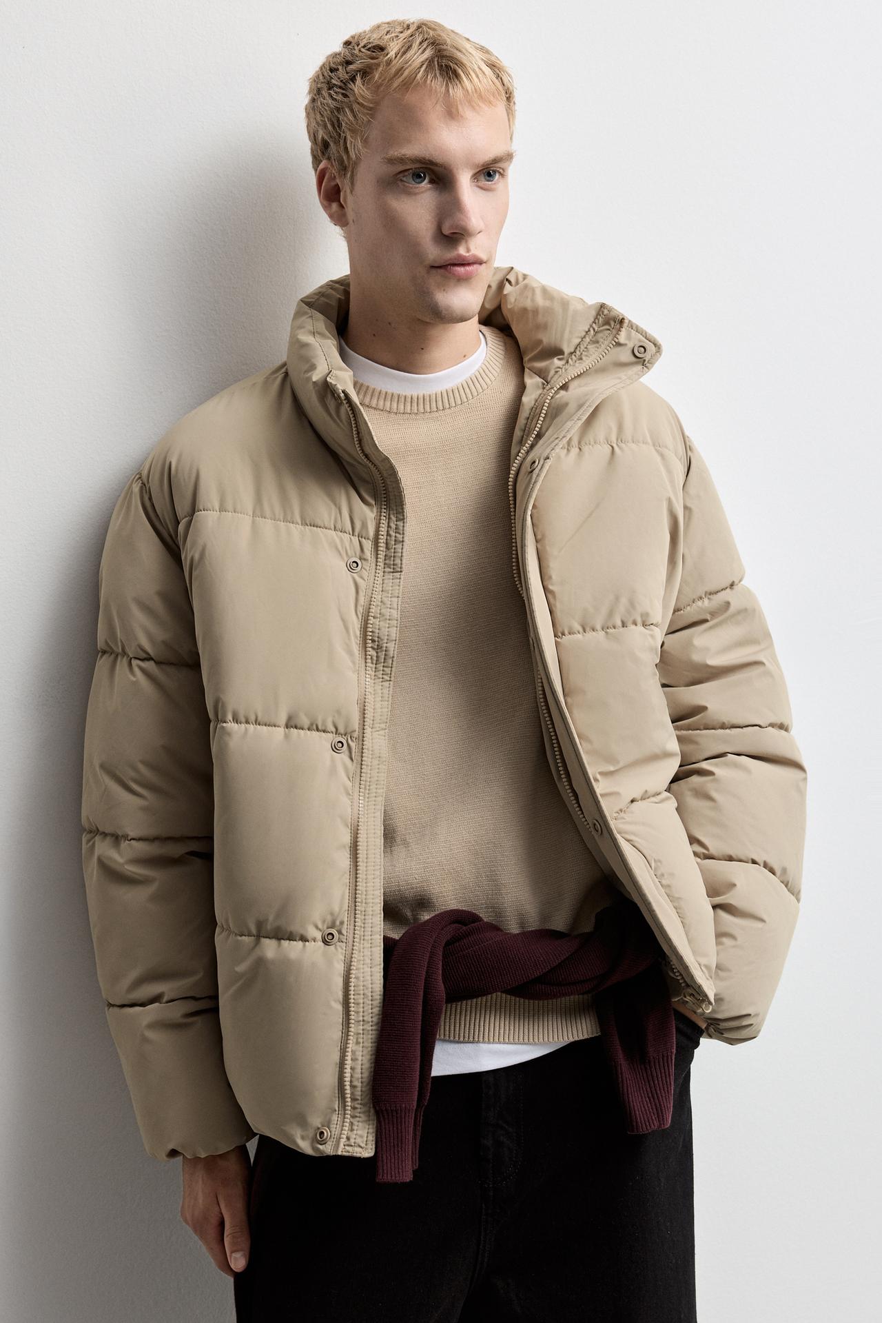 Quilted jacket — ECRU