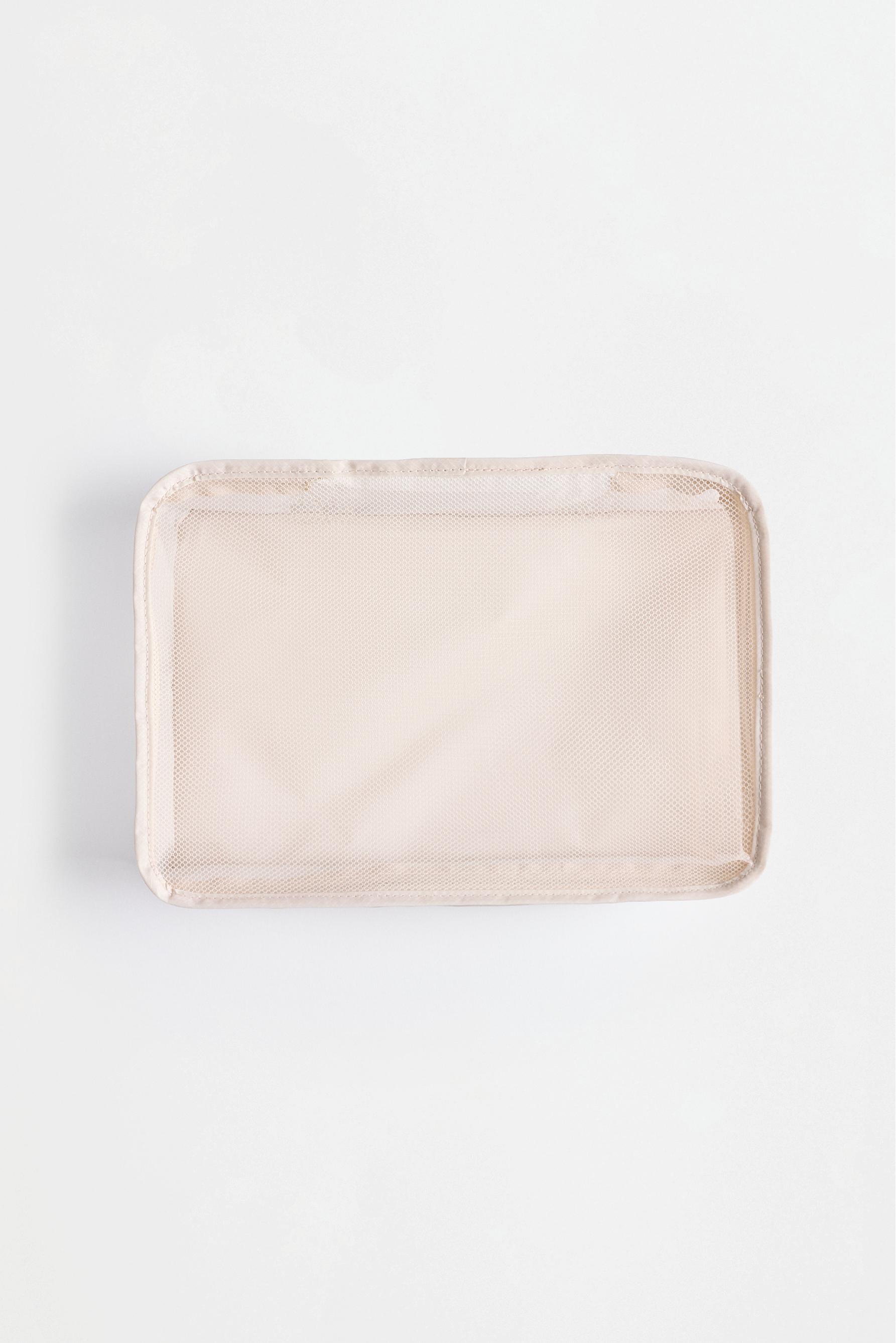 Set of 3 travel organisers — ECRU