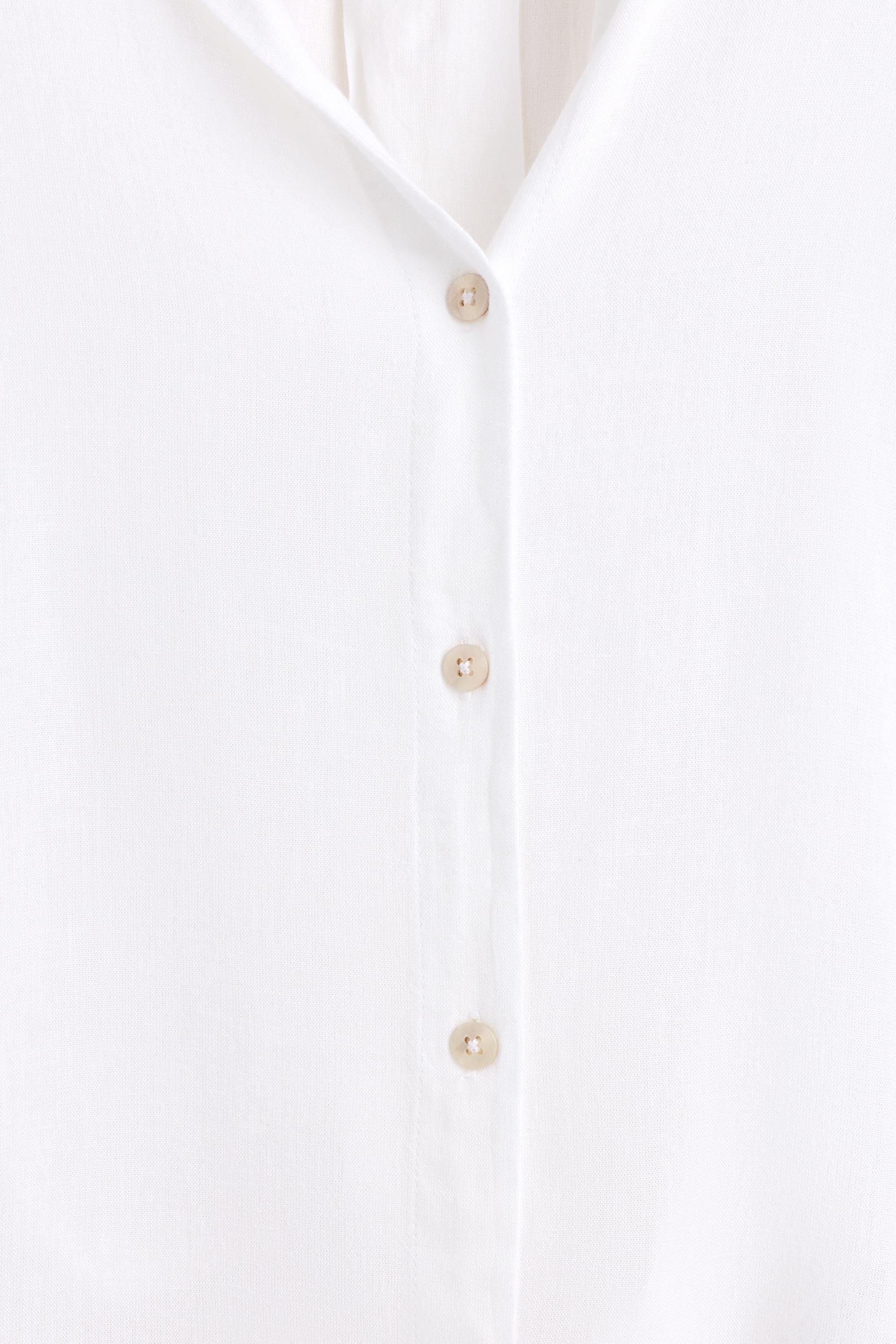 Wide sleeve shirt — WHITE