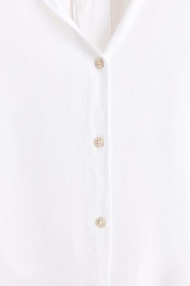 Wide sleeve shirt — WHITE 7