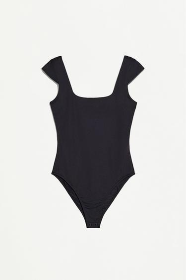 Short sleeve polyamide bodysuit — BLACK 6