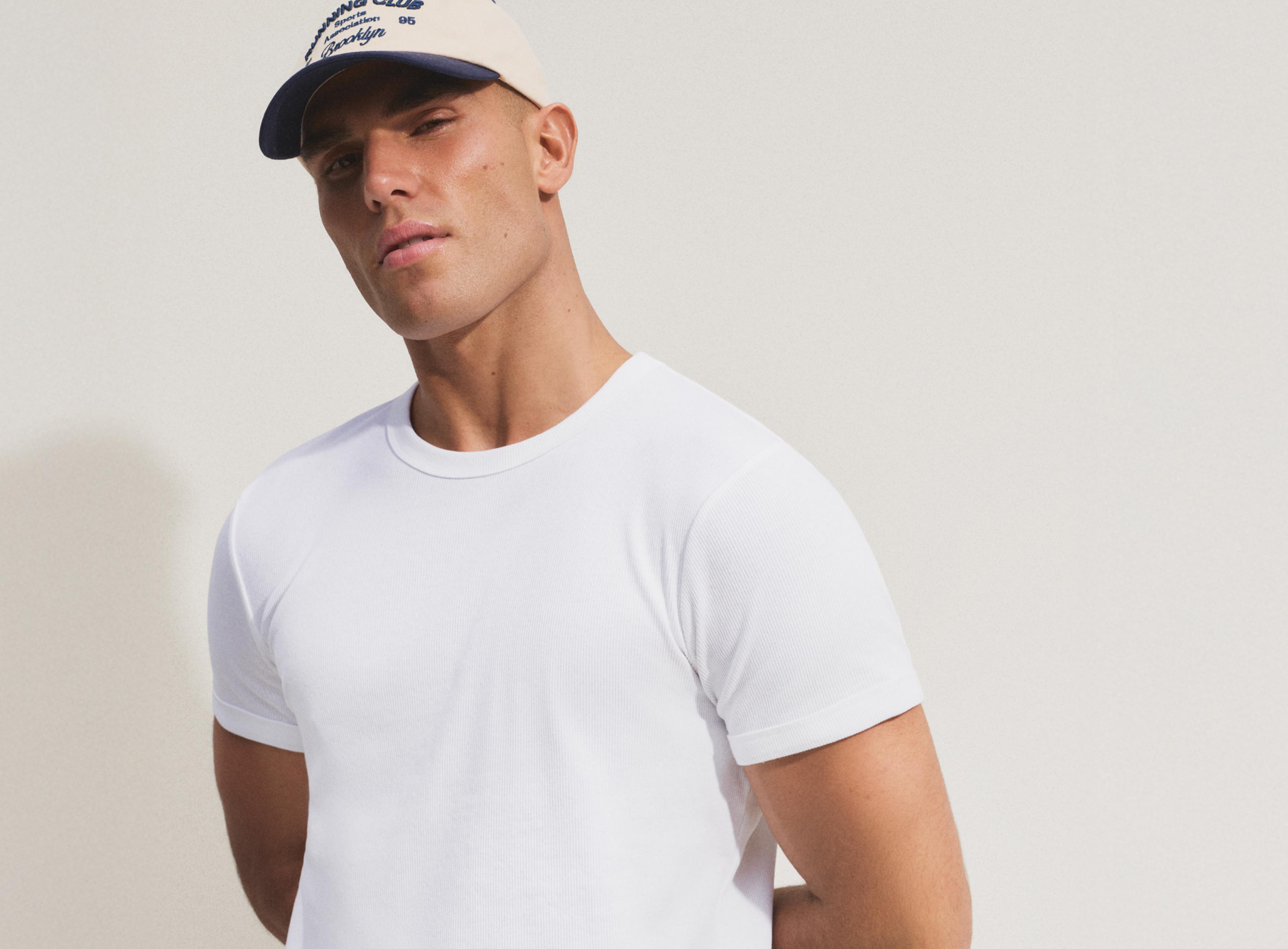 Rib T-shirt — OFF WHITE