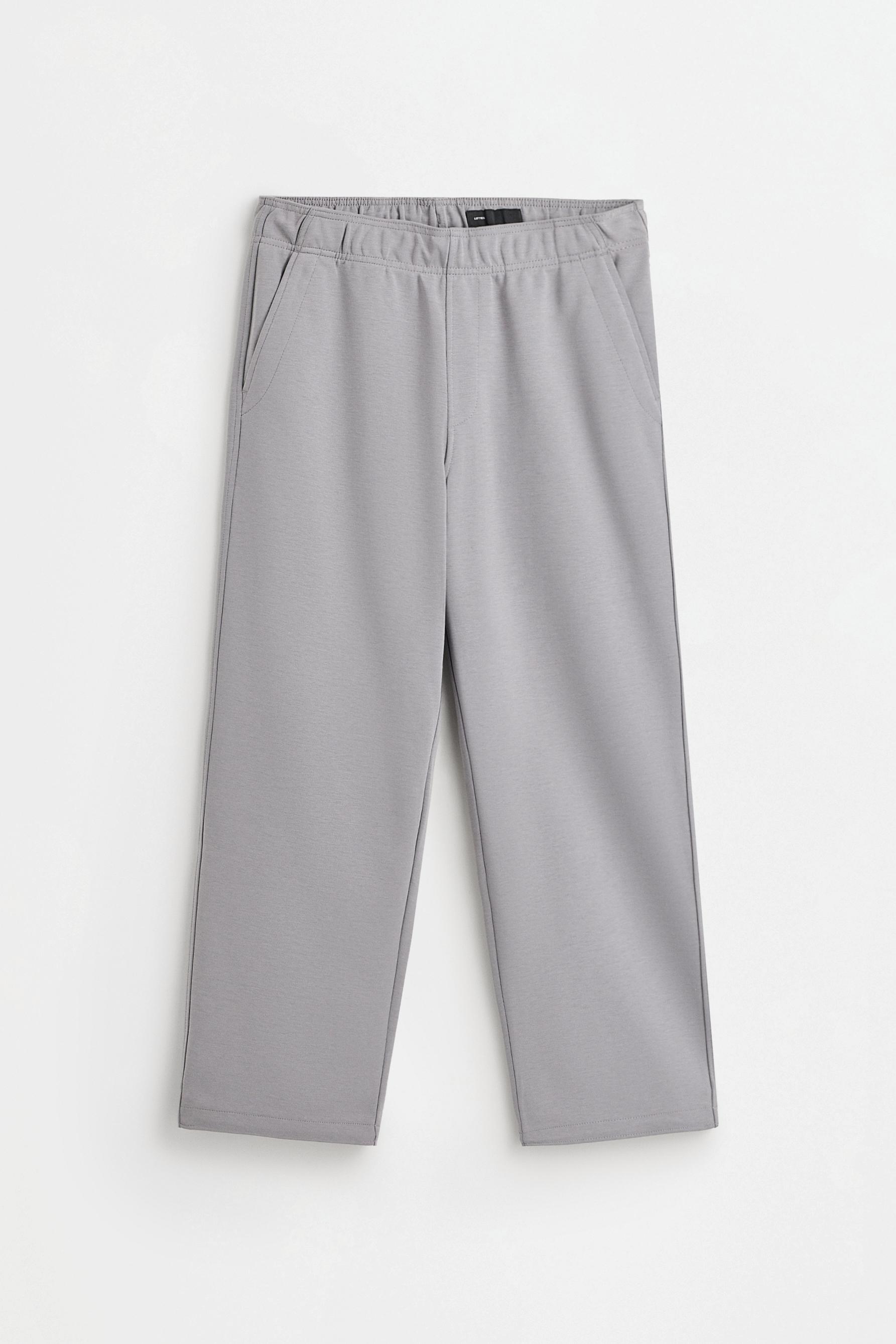 Interlock baggy joggers — MEDIUM GREY