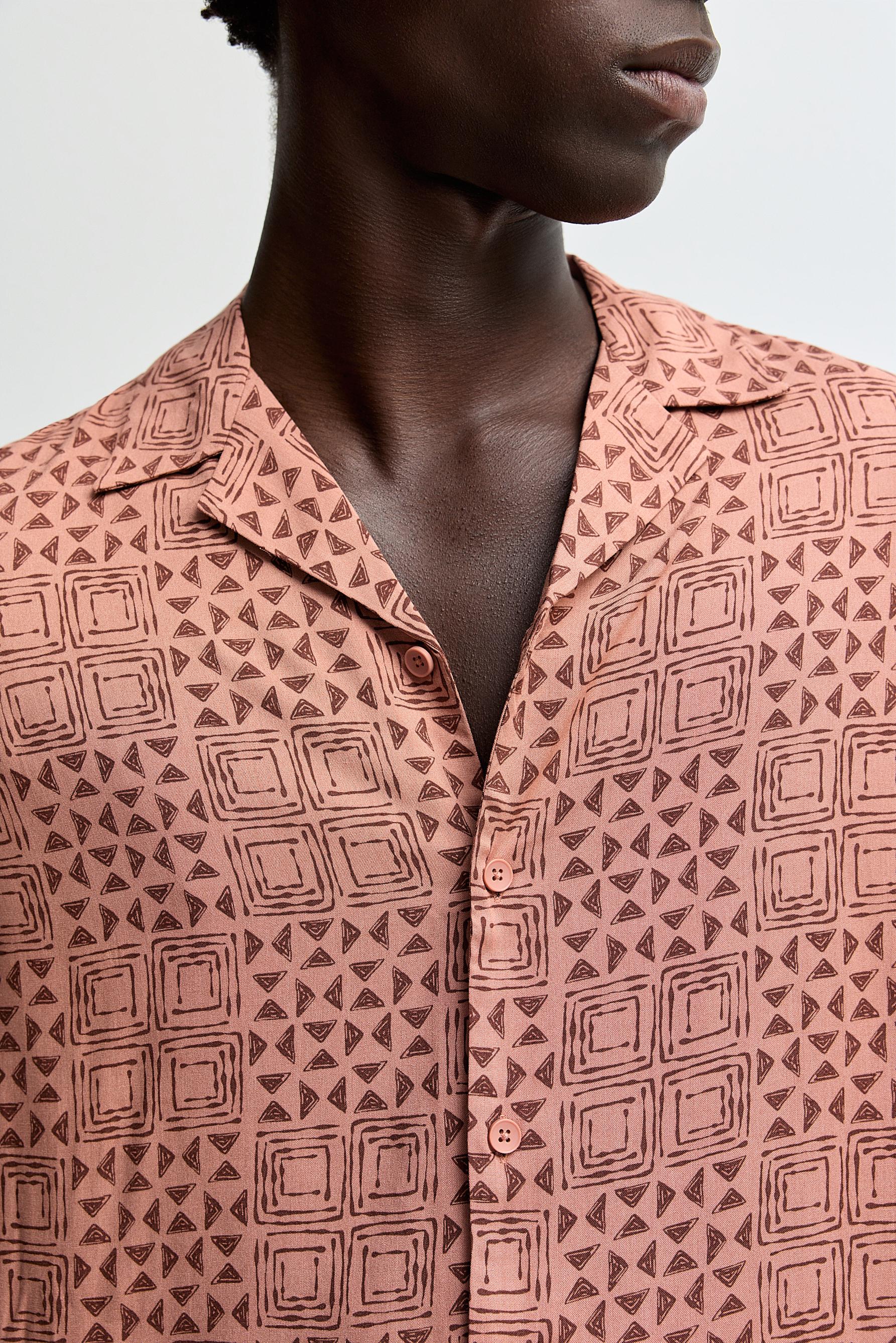 Resort shirt — SALMON PINK