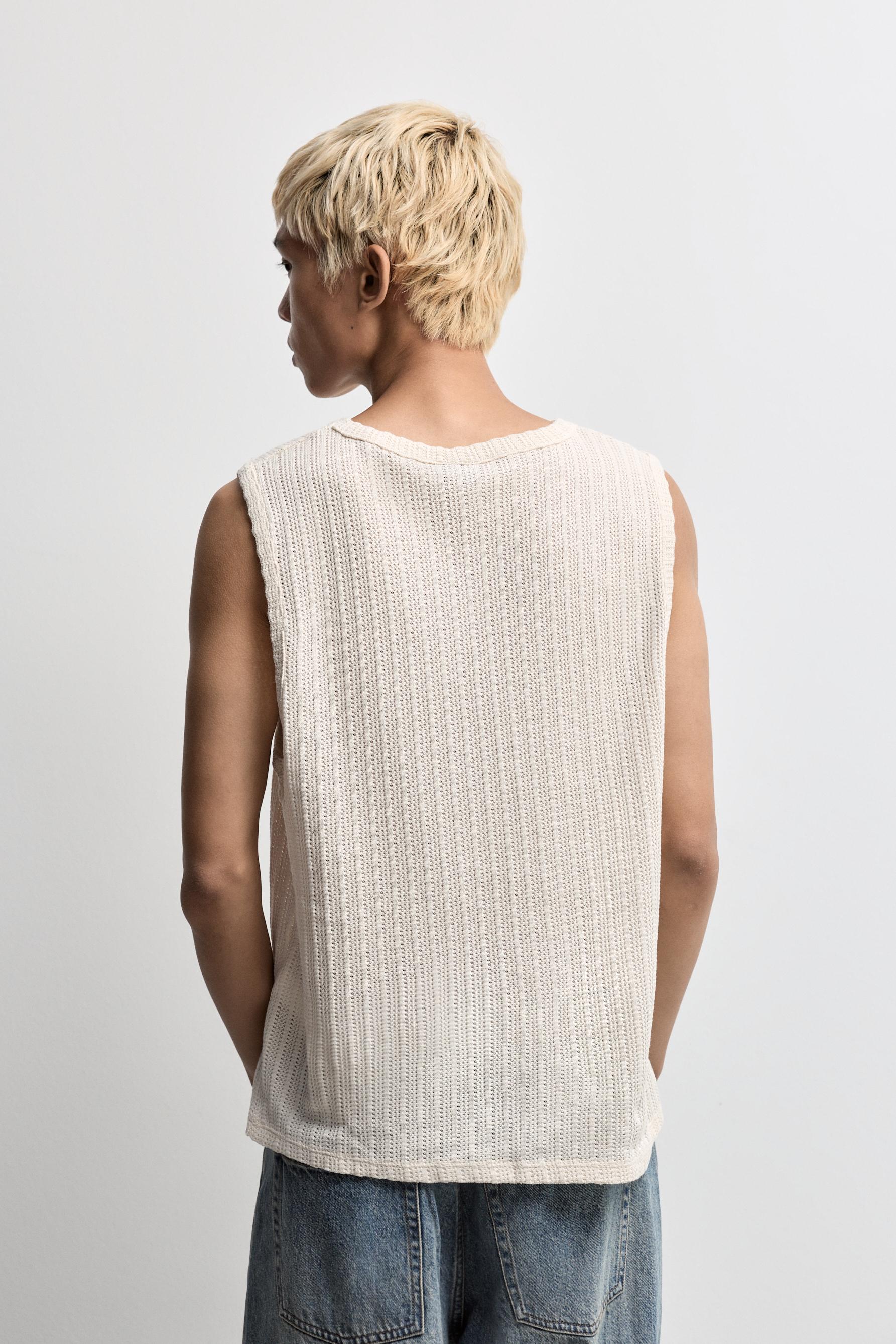 Textured tank top — BUTTER