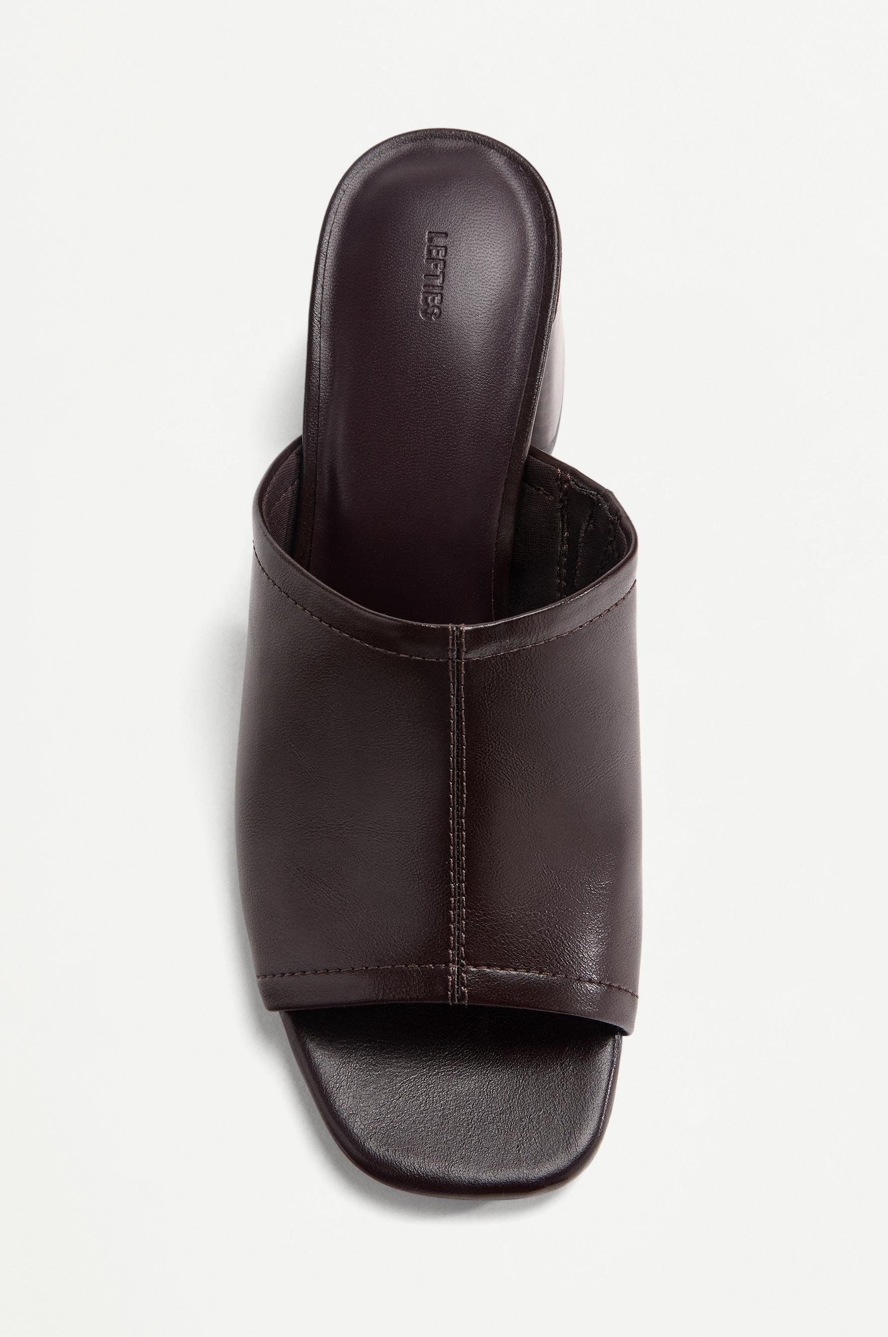 Lefties Kahverengi Lefties Arkasi açık topuklu sandalet