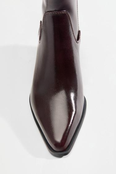 style ankle boots — BURGUNDY 3