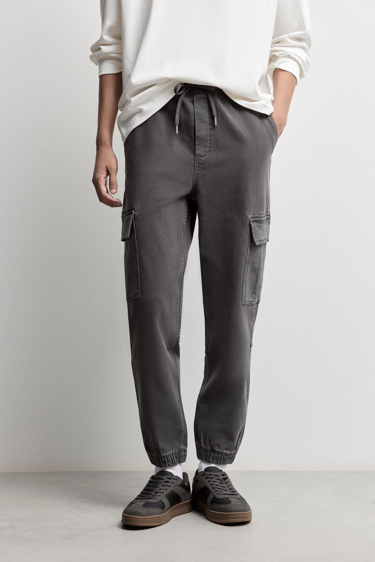 Cargo jogger jeans — DARK GREY