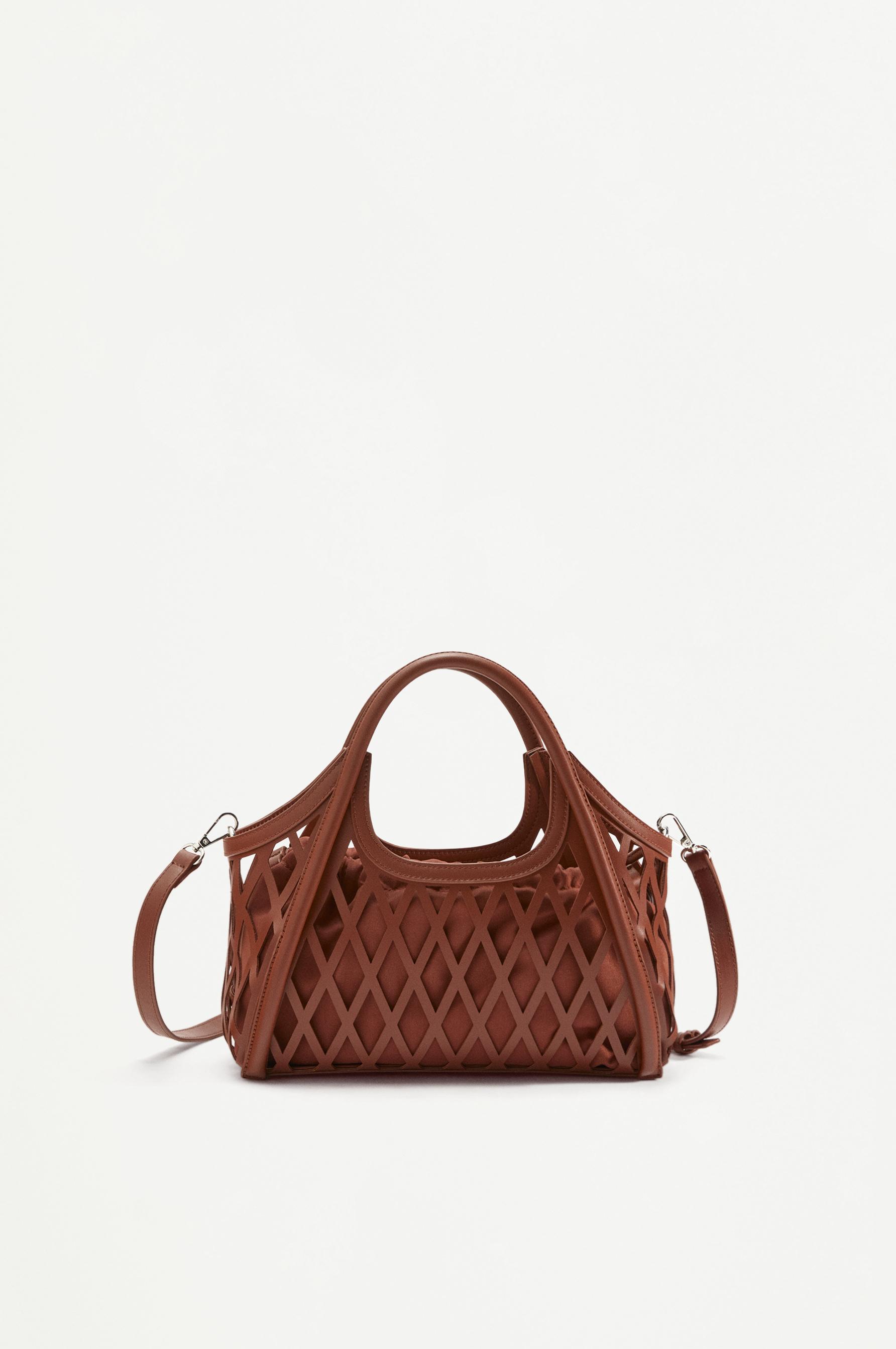 Openwork bag — CAMEL