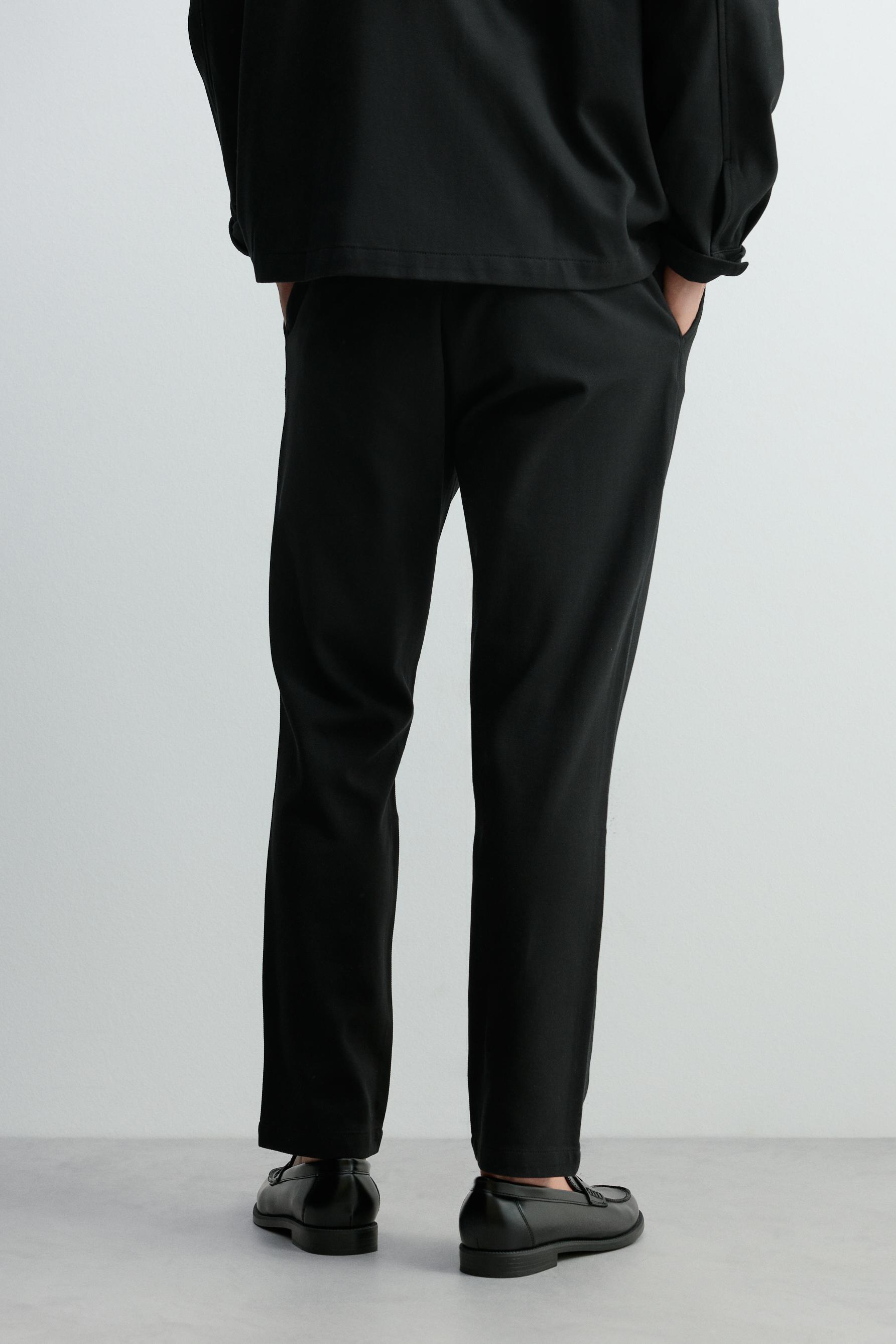 Slim fit joggers — BLACK