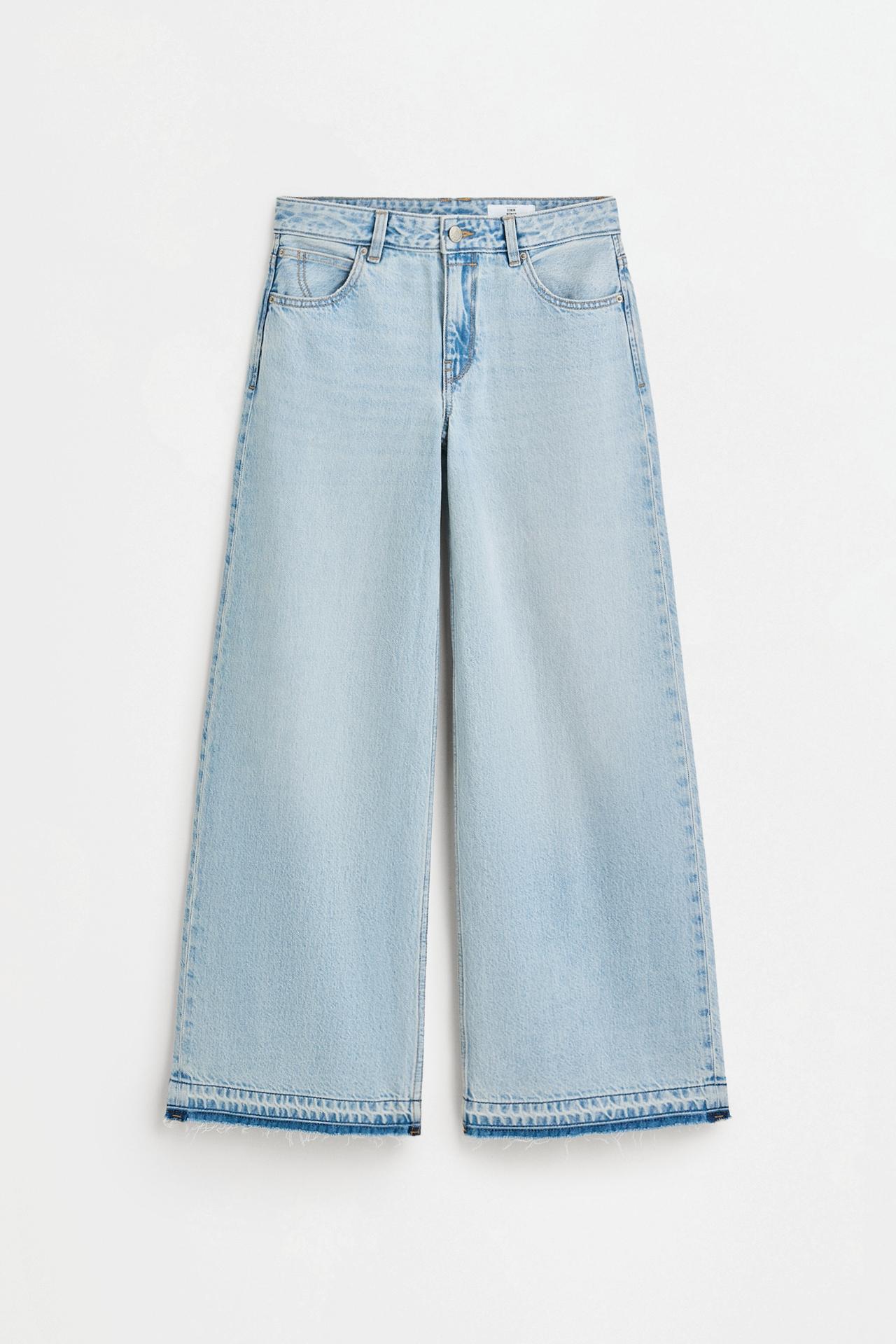 Wide-leg low-waist jeans — PALE BLUE