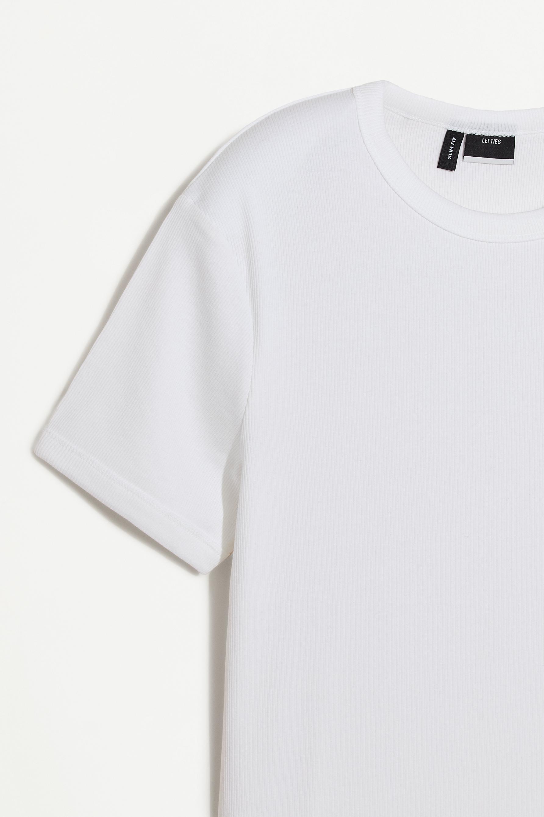 Rib T-shirt — OFF WHITE