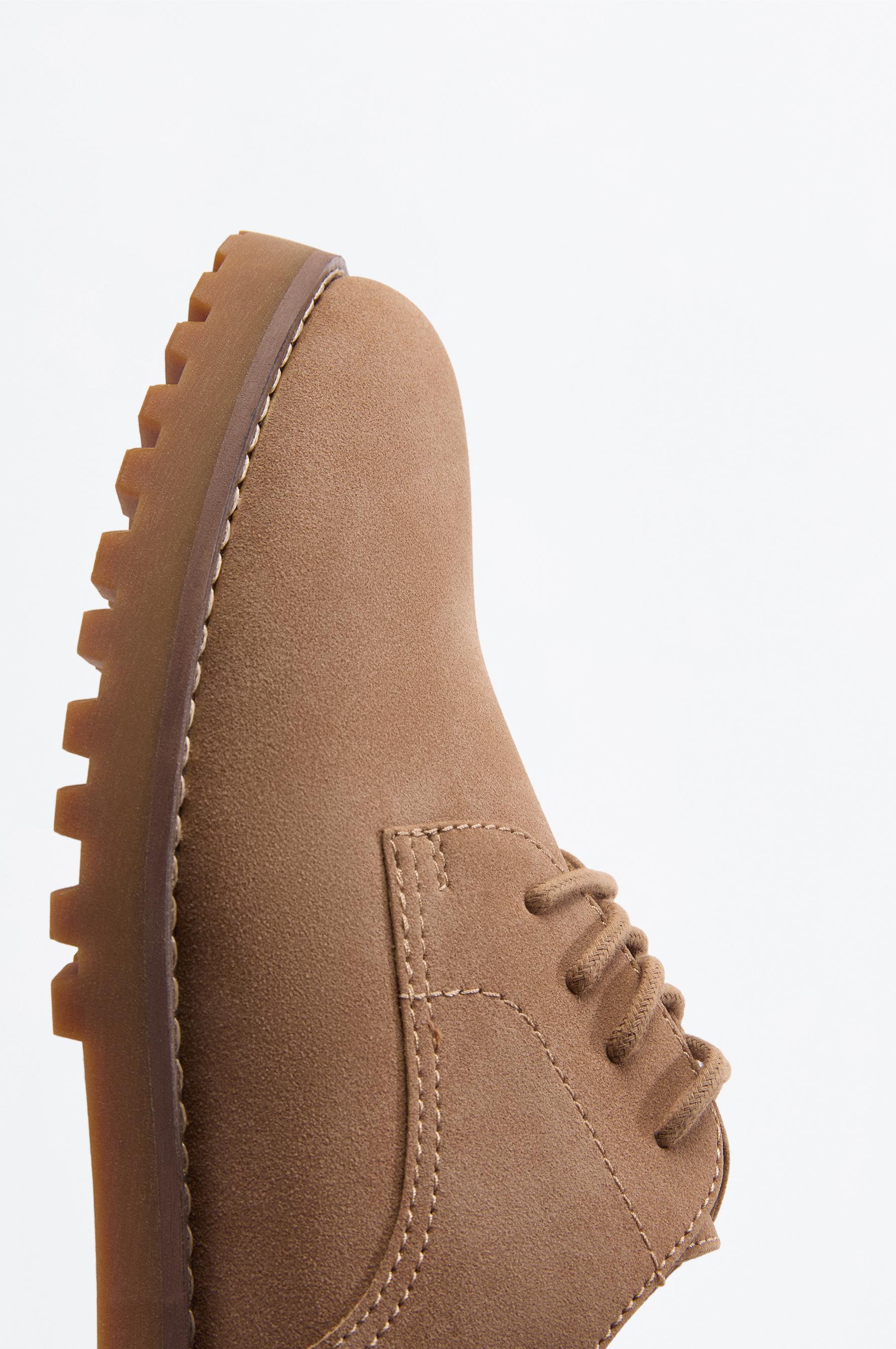 Blucher Dress Shoe — BEIGE