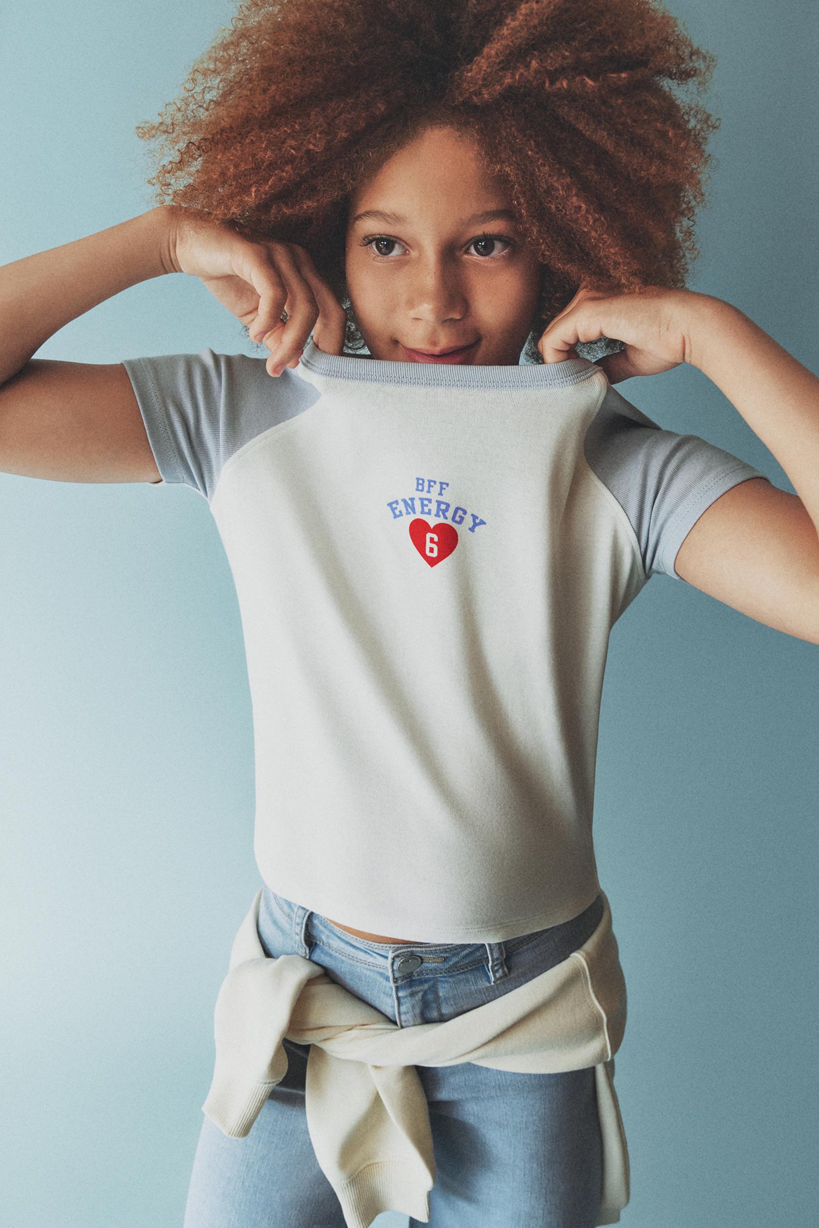 Raglan sleeve T-shirt — PALE BLUE
