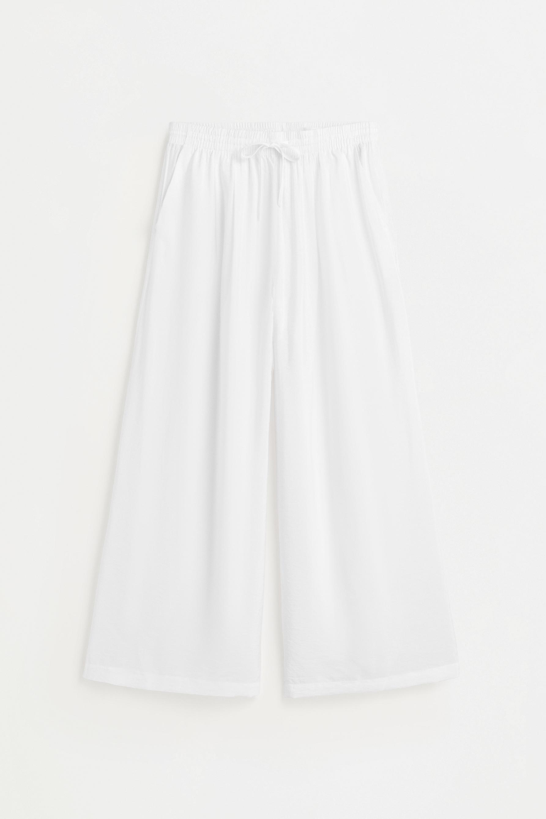 Basic straight-leg trousers — WHITE