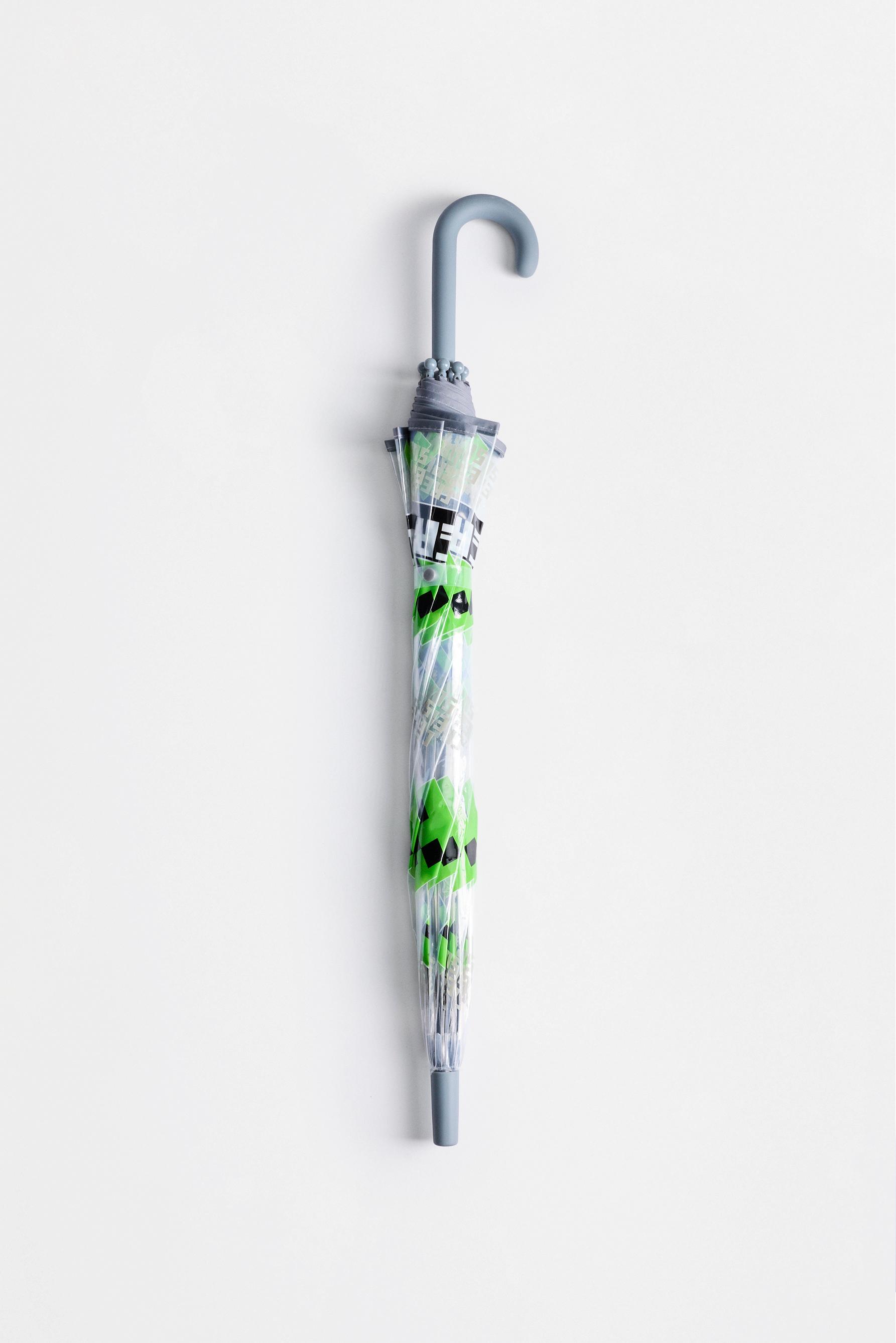Transparent Minecraft umbrella — TRANSPARENT