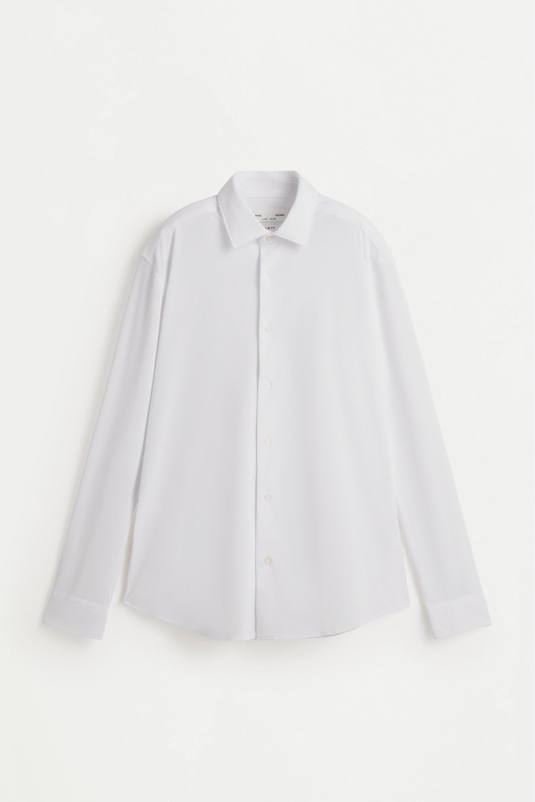 Slim fit tailored shirt — WHITE