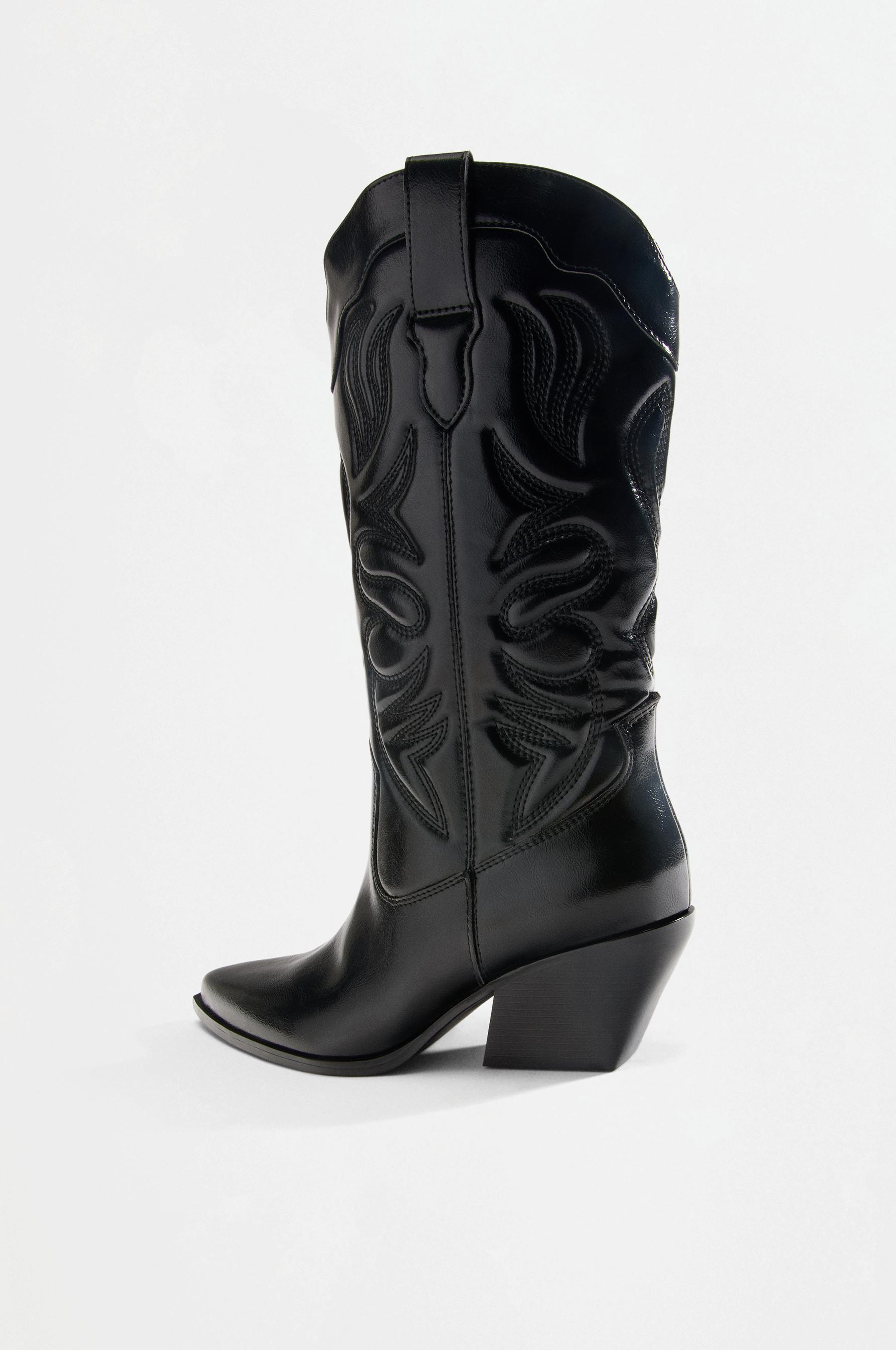 Cowboy boot — BLACK