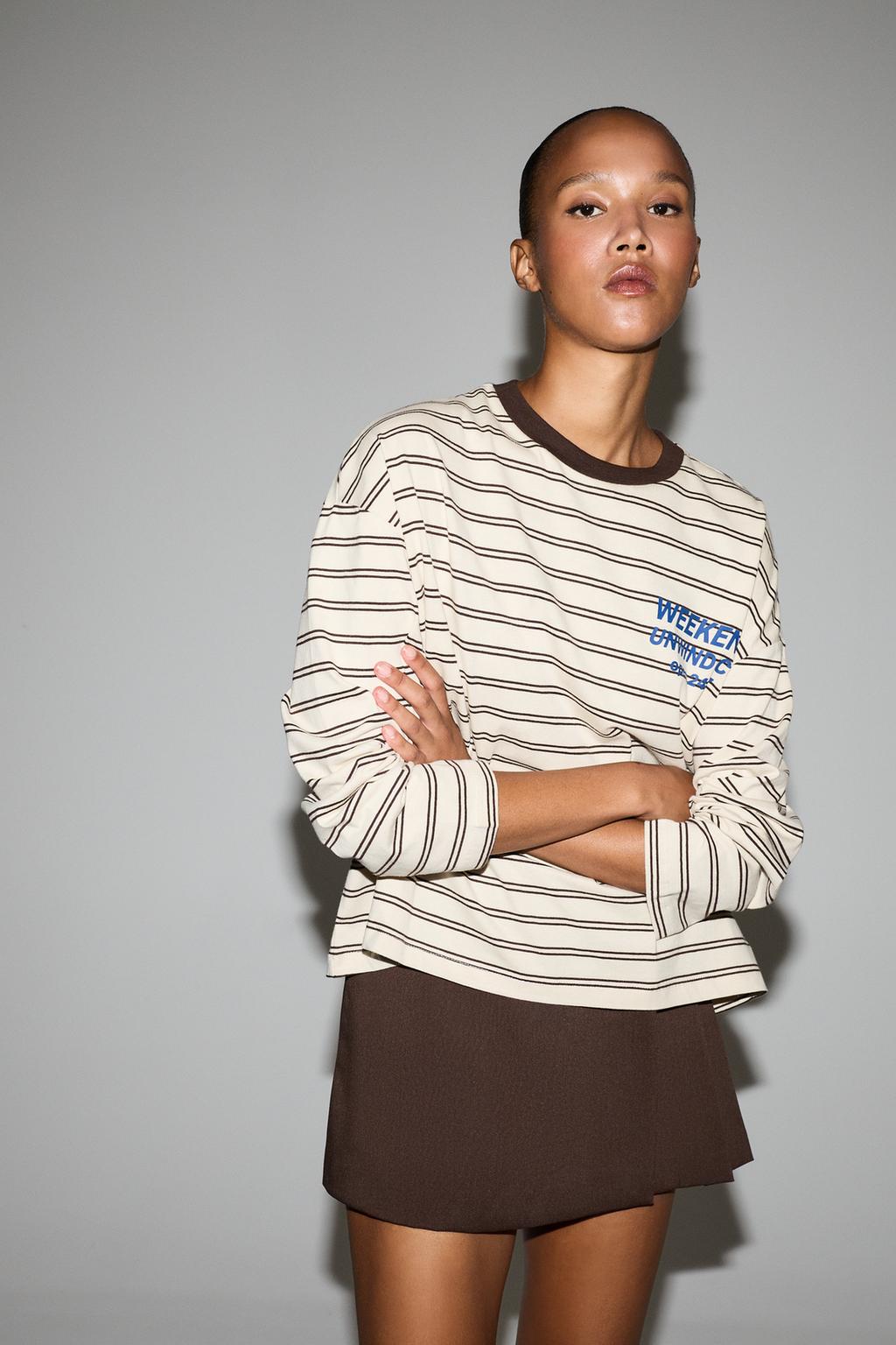 Striped oversize T-shirt