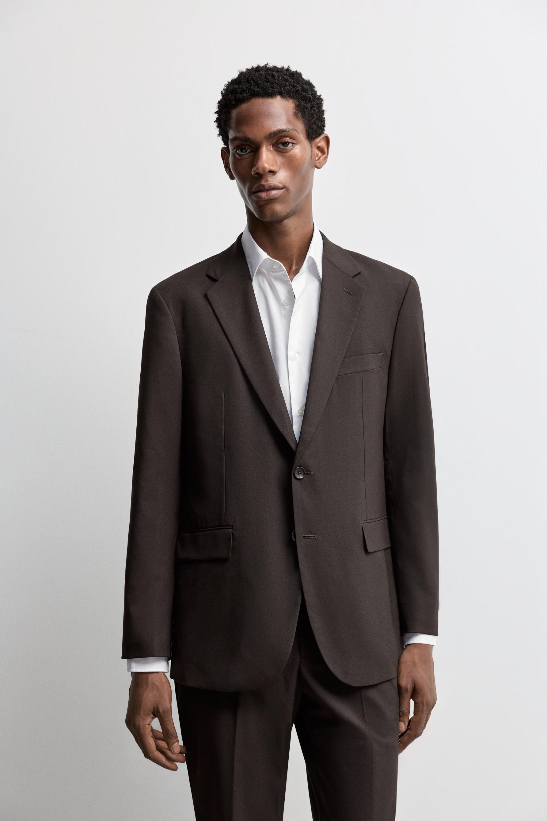 Suit blazer — BROWN