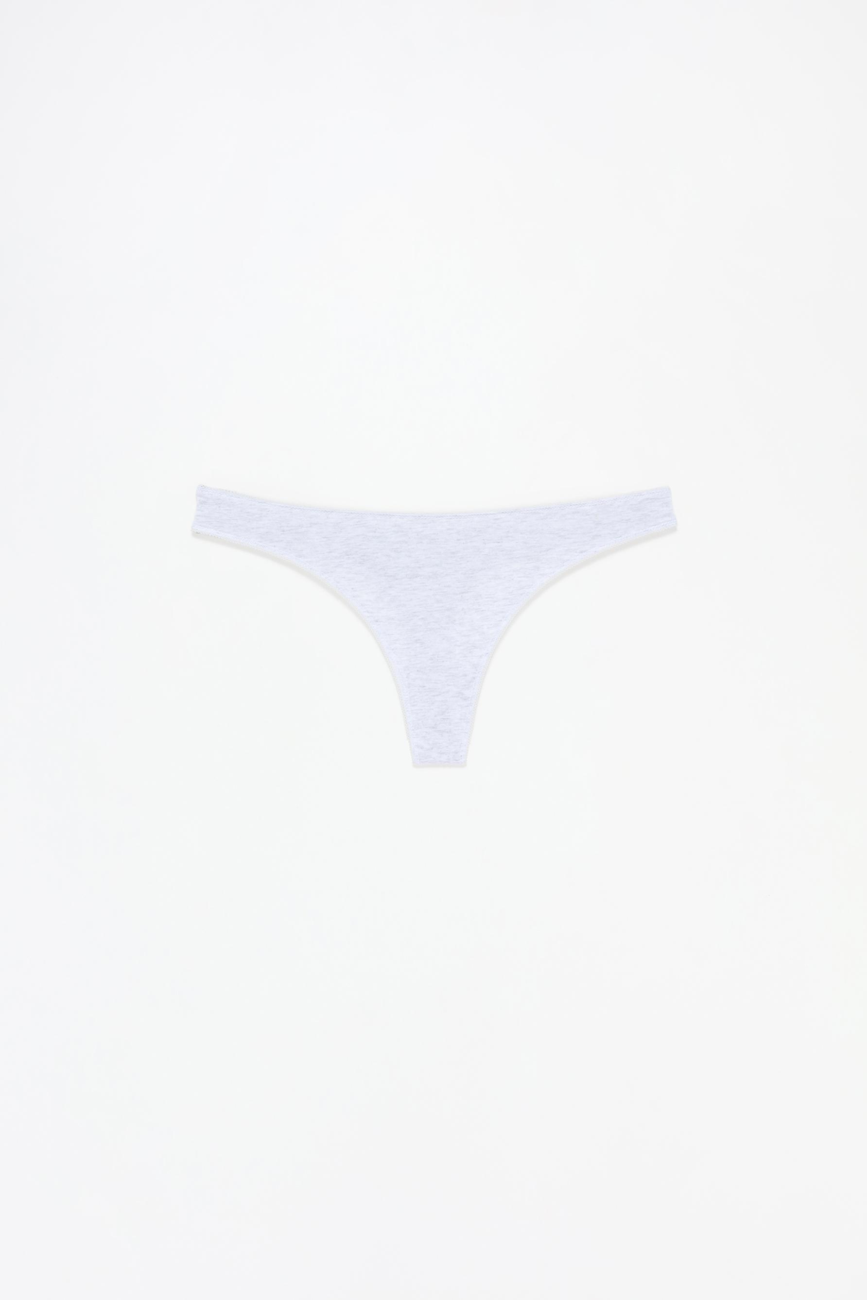 3-Pack of cotton thongs — VARIOUS