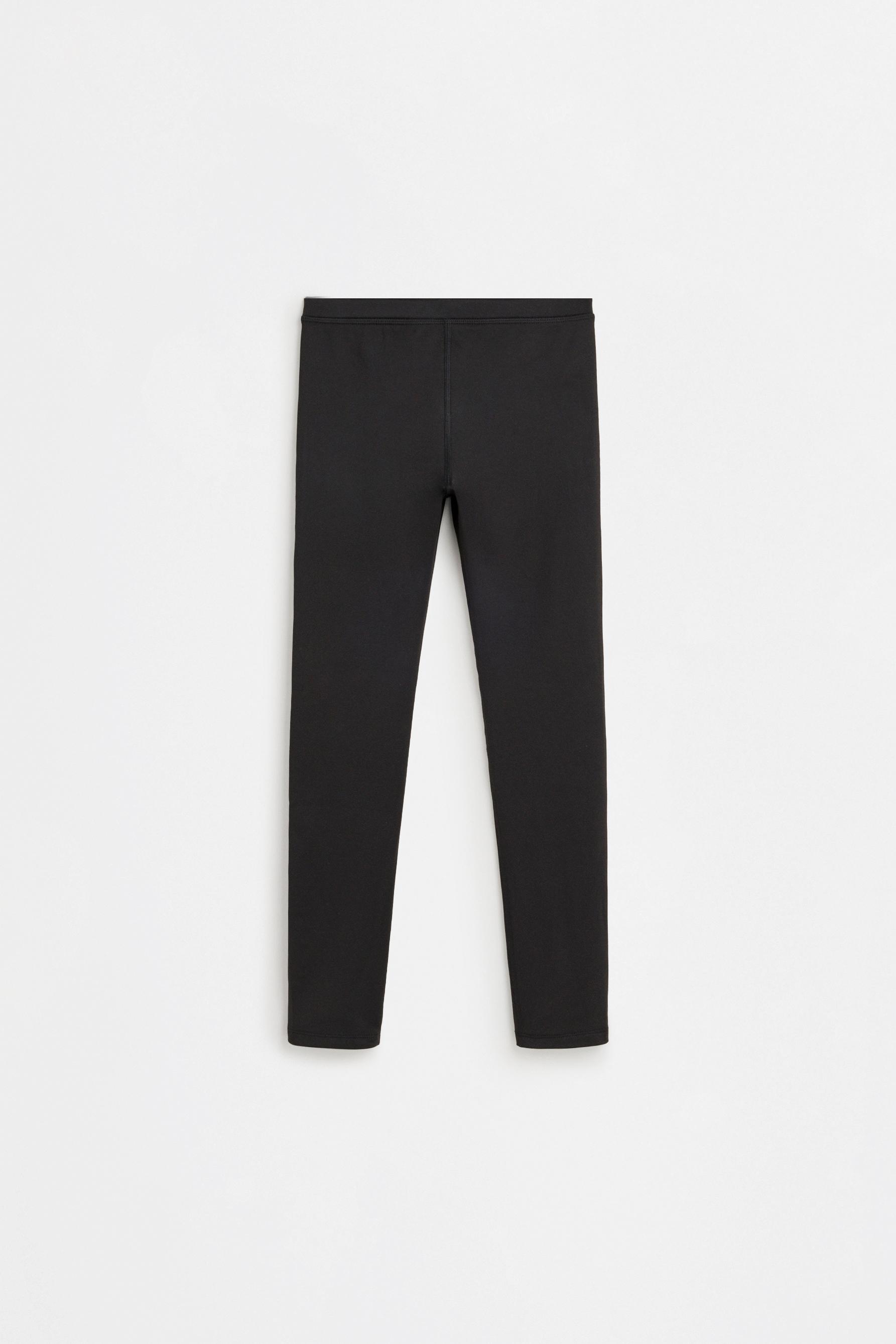 MEDIUM WEIGHT thermal leggings — BLACK